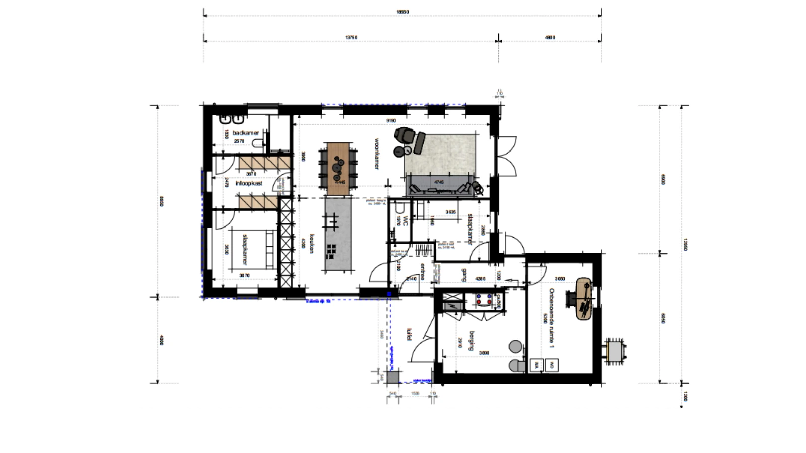 Plattegrond van levensloopbestendige woning