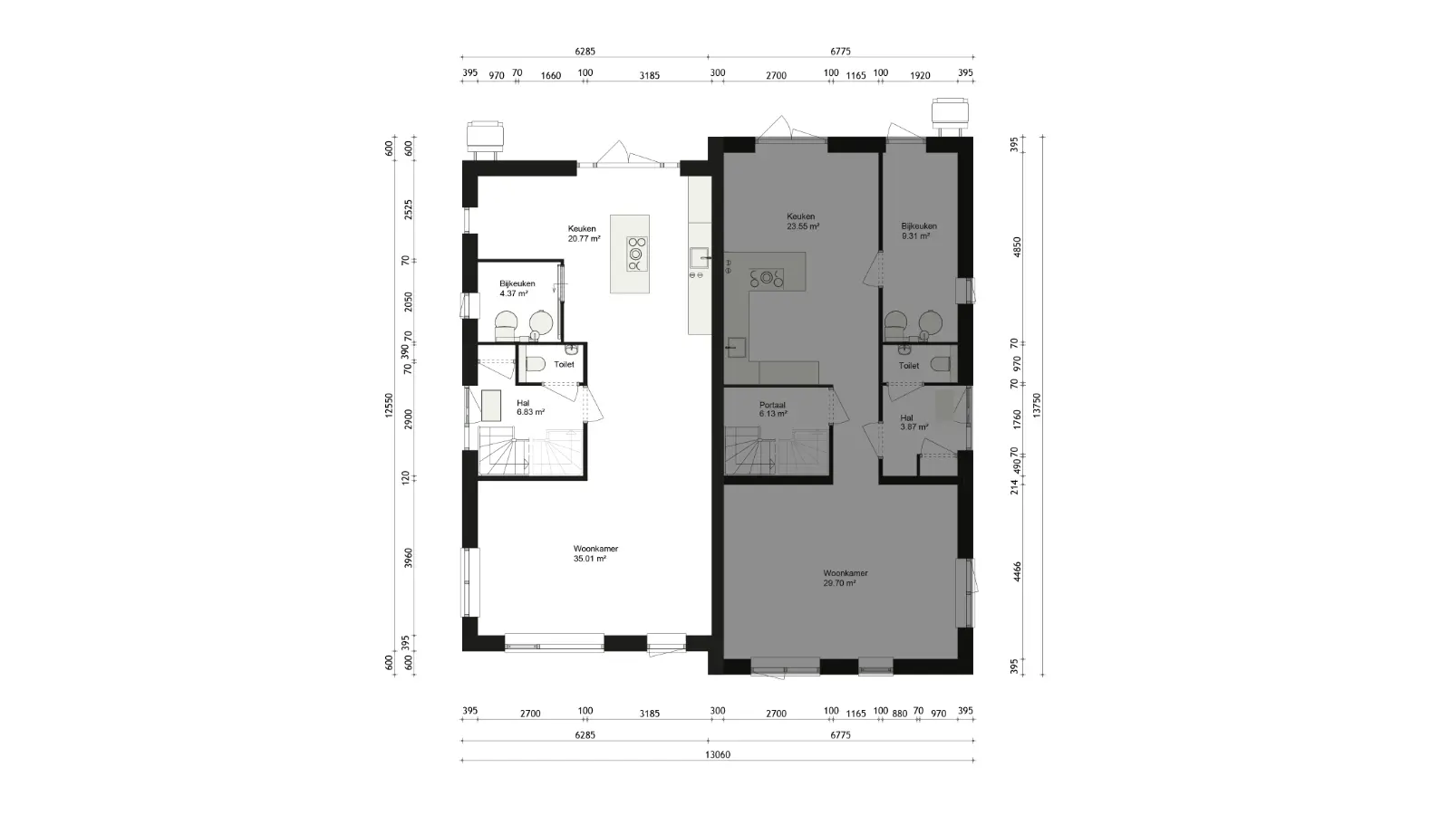 Plattegrond begane grond