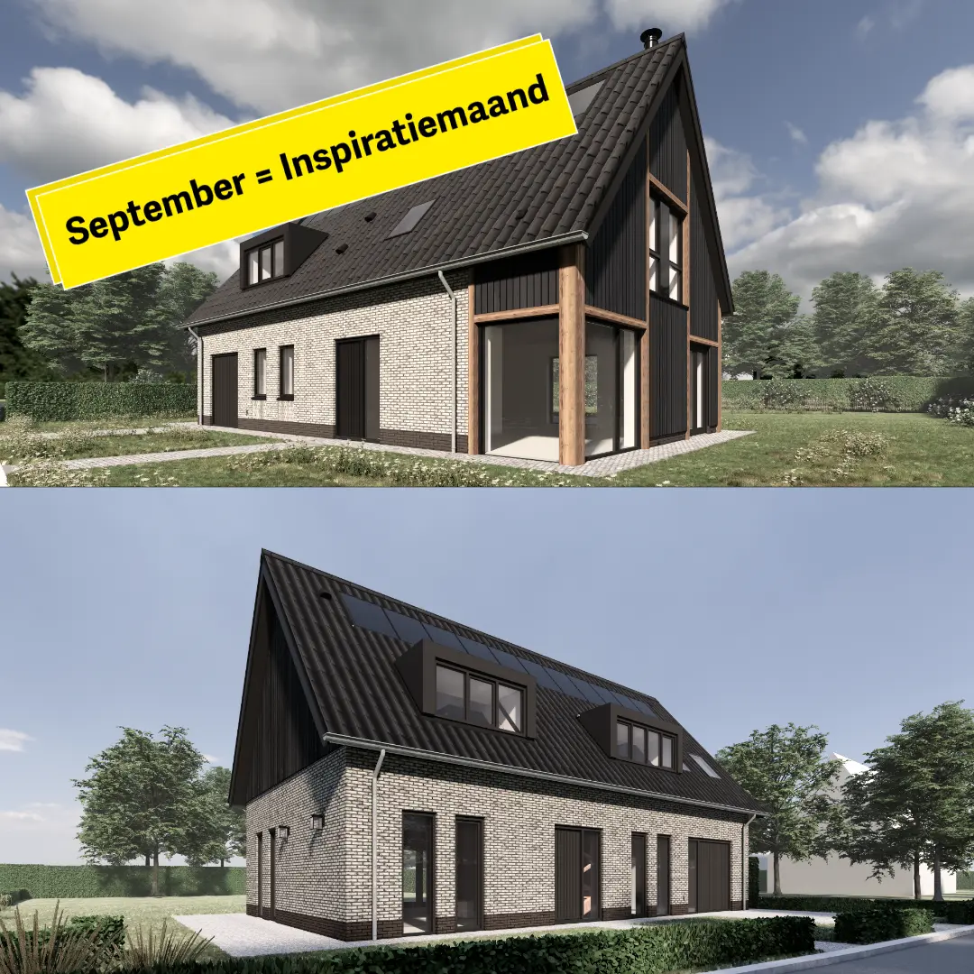 twee impressies van vrijstaande woningen