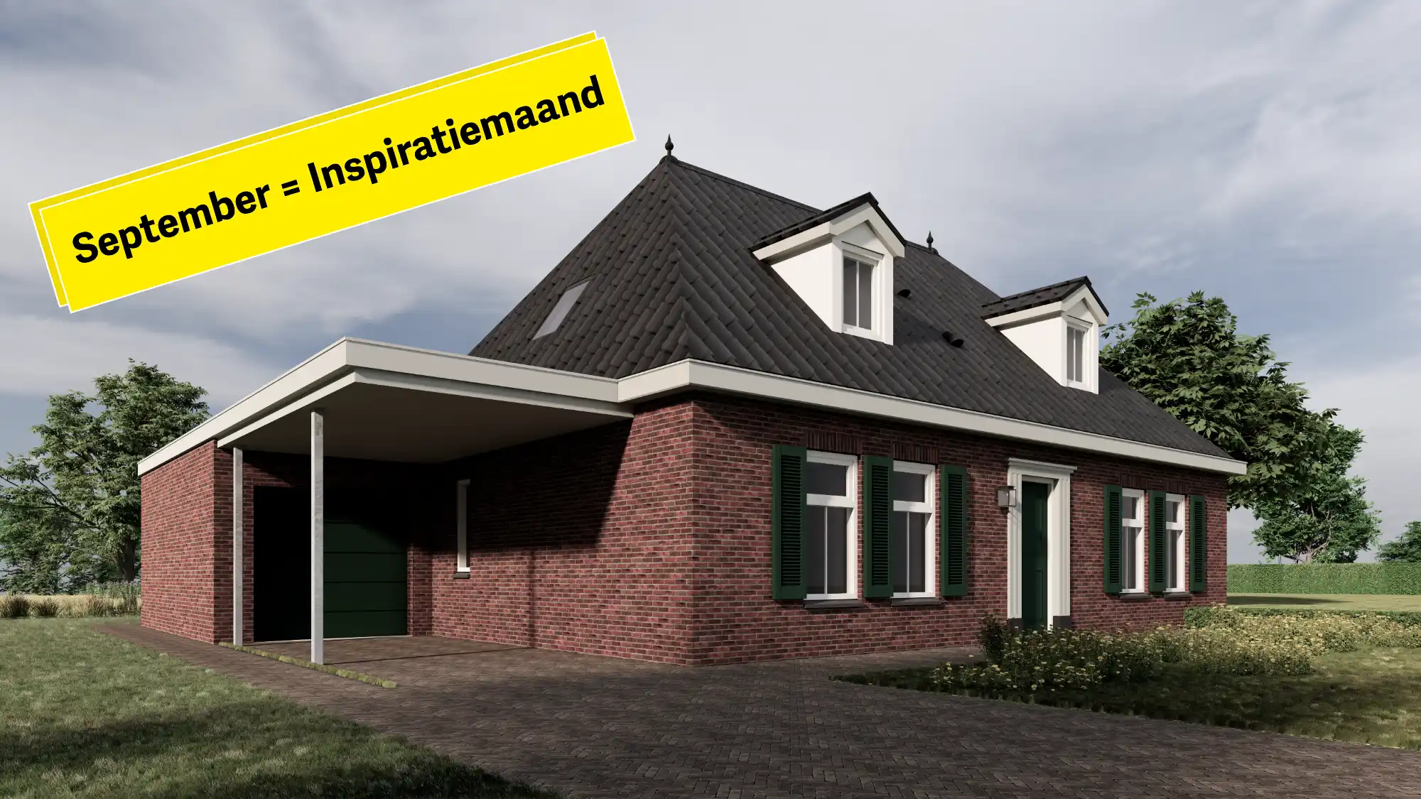 Klassieke notariswoning met aangebouwde carport