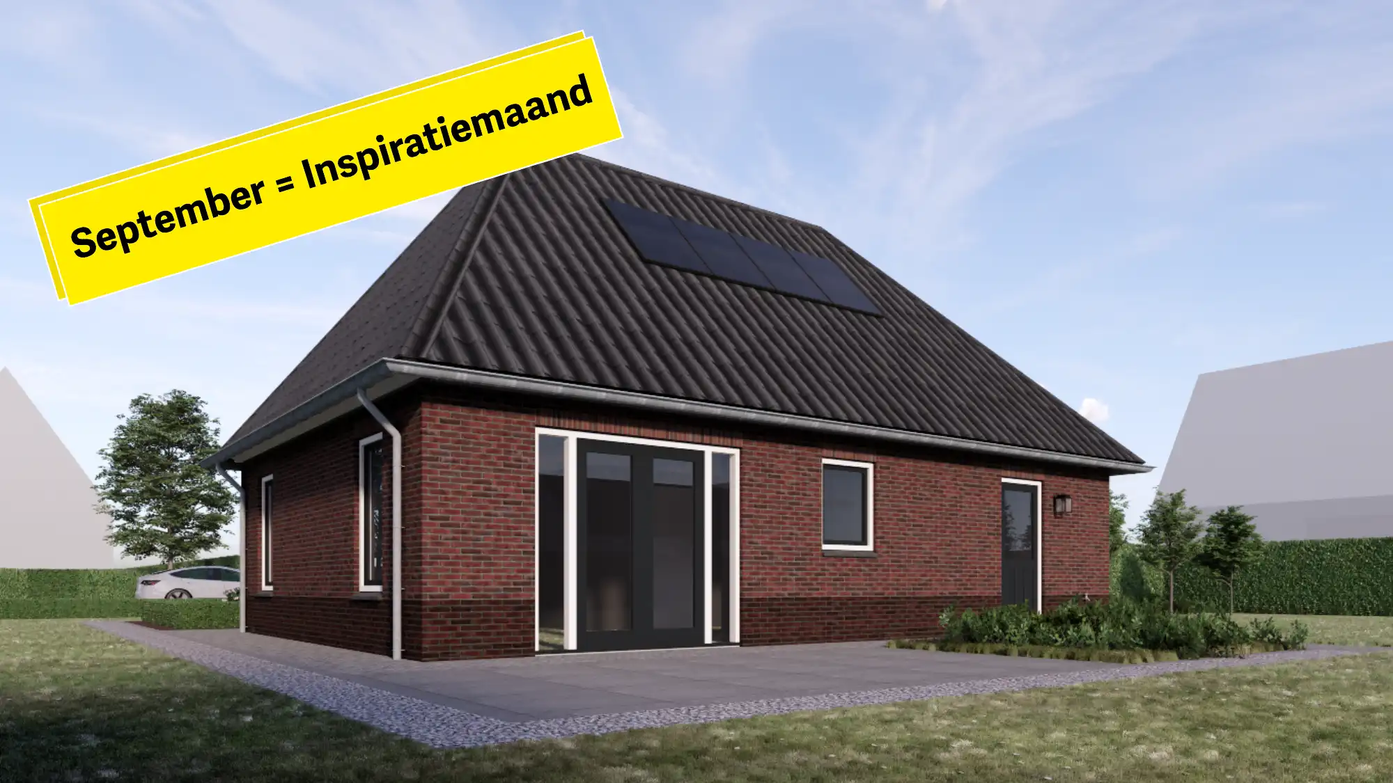Achteraanzicht van een notariswoning