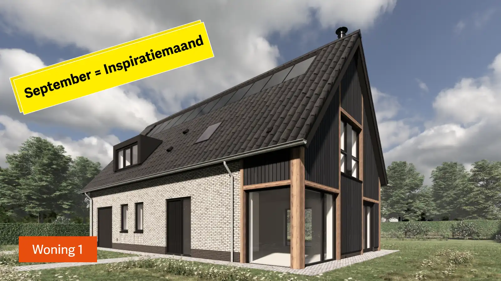Vooraanzicht impressie van een vrijstaande woning