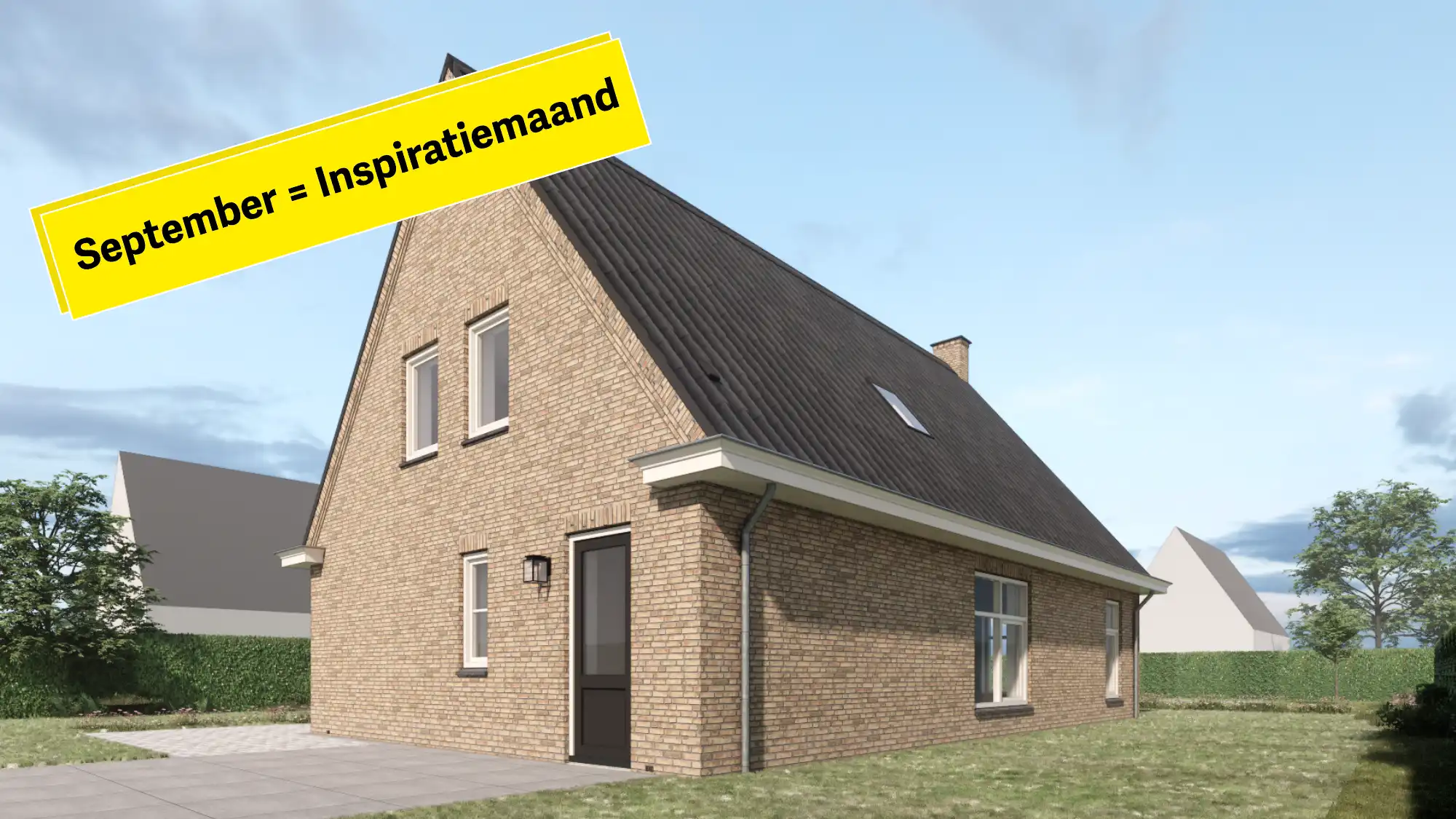 Achteraanzicht impressie cottage woning