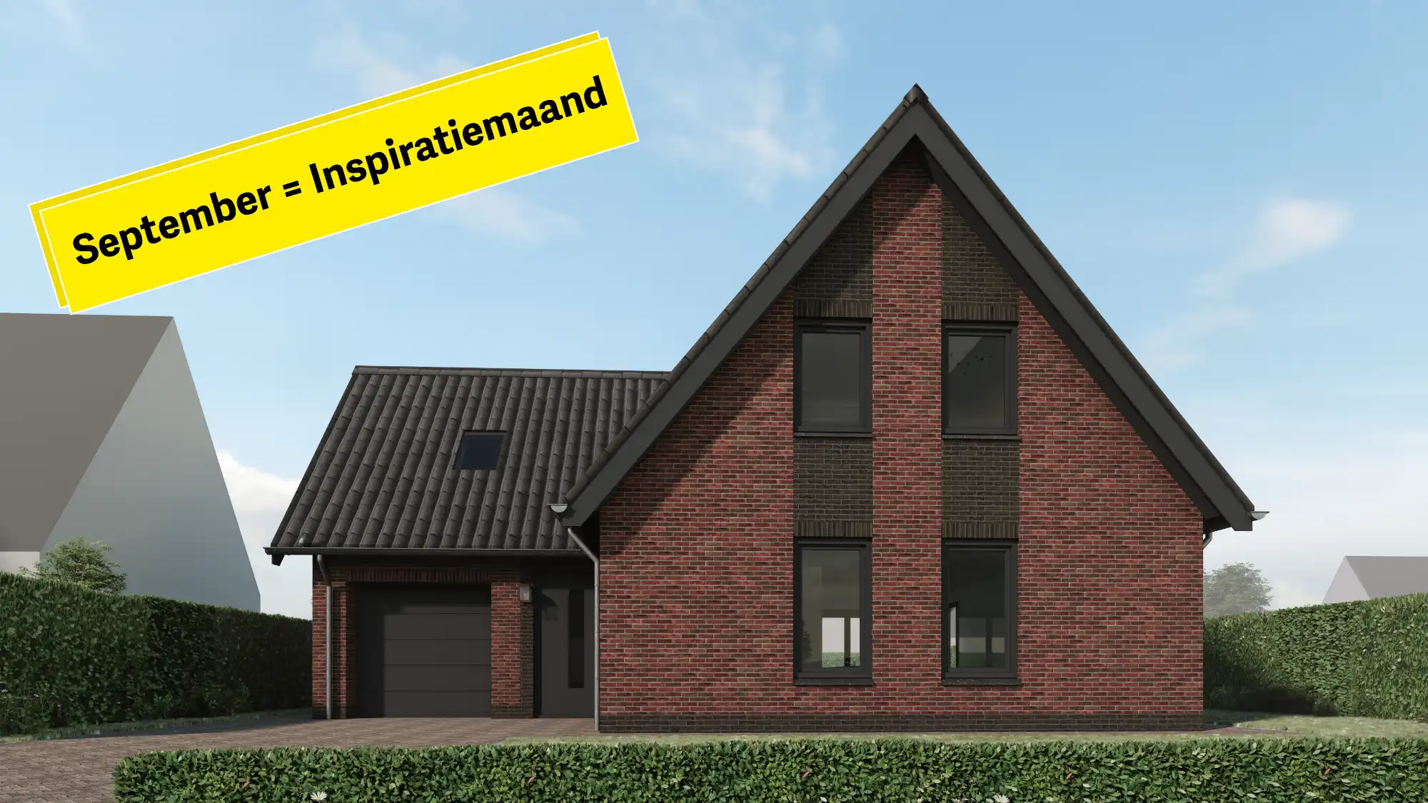 Impressie vrijstaande woning met aanbouw