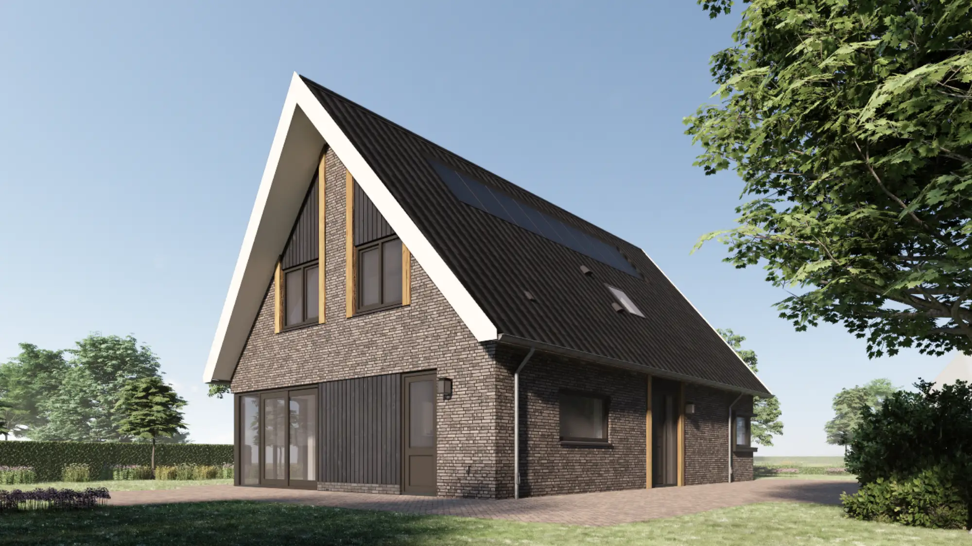 Impressie van een schuurwoning