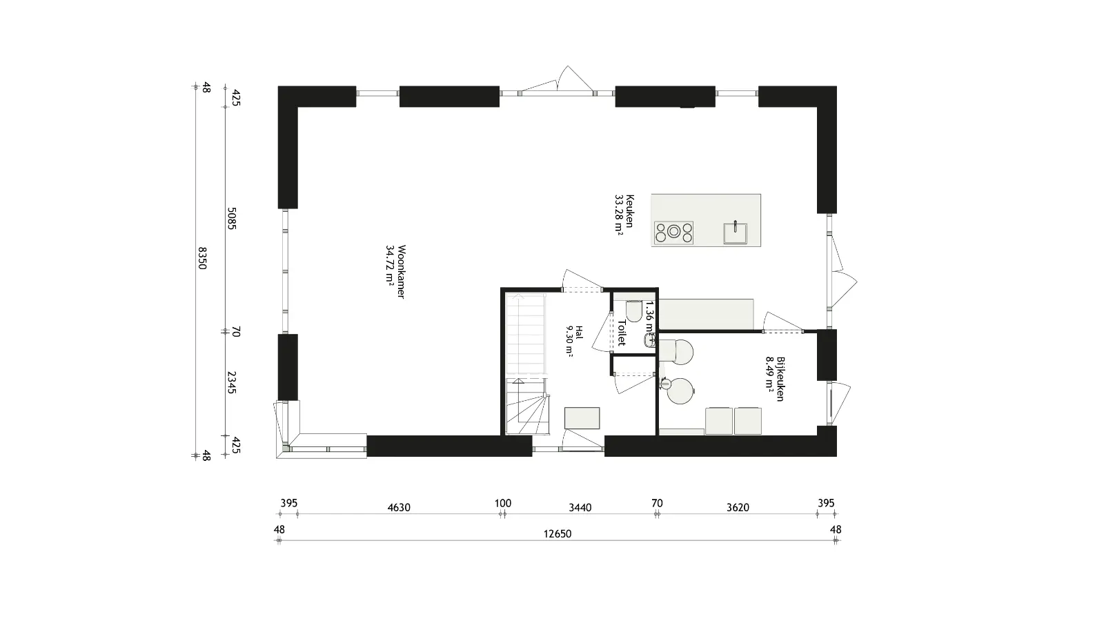 Plattegrond begane grond