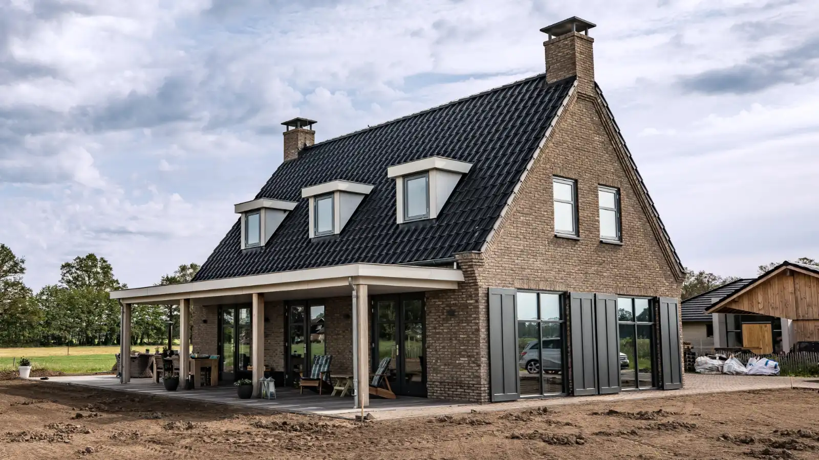Vrijstaande cottage stijl woning