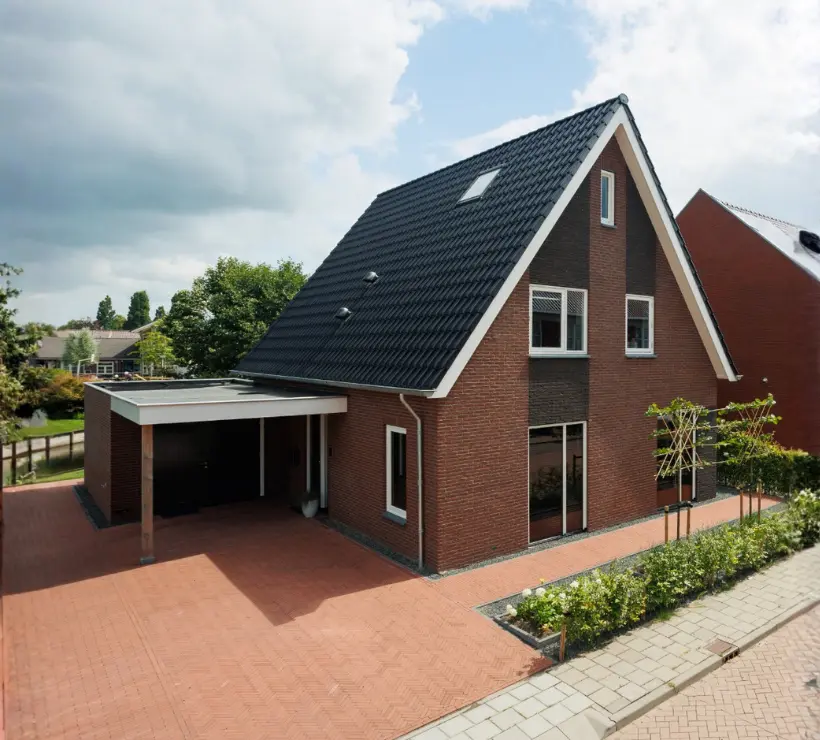 Voorkant van een vrijstaande WinWin woning