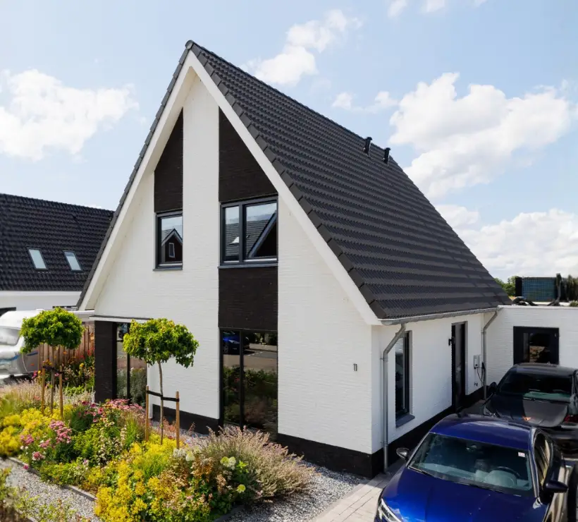 Vrijstaande woning met moderne bouwstijl 