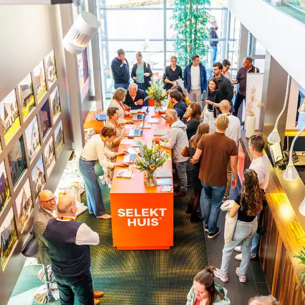 Vooraanzicht van de modelwoning in Dirksland