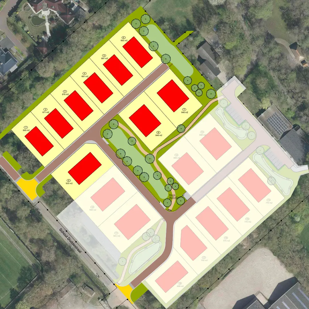 Overzicht kavelaanbod Wonen in het groen in Vriezenveen
