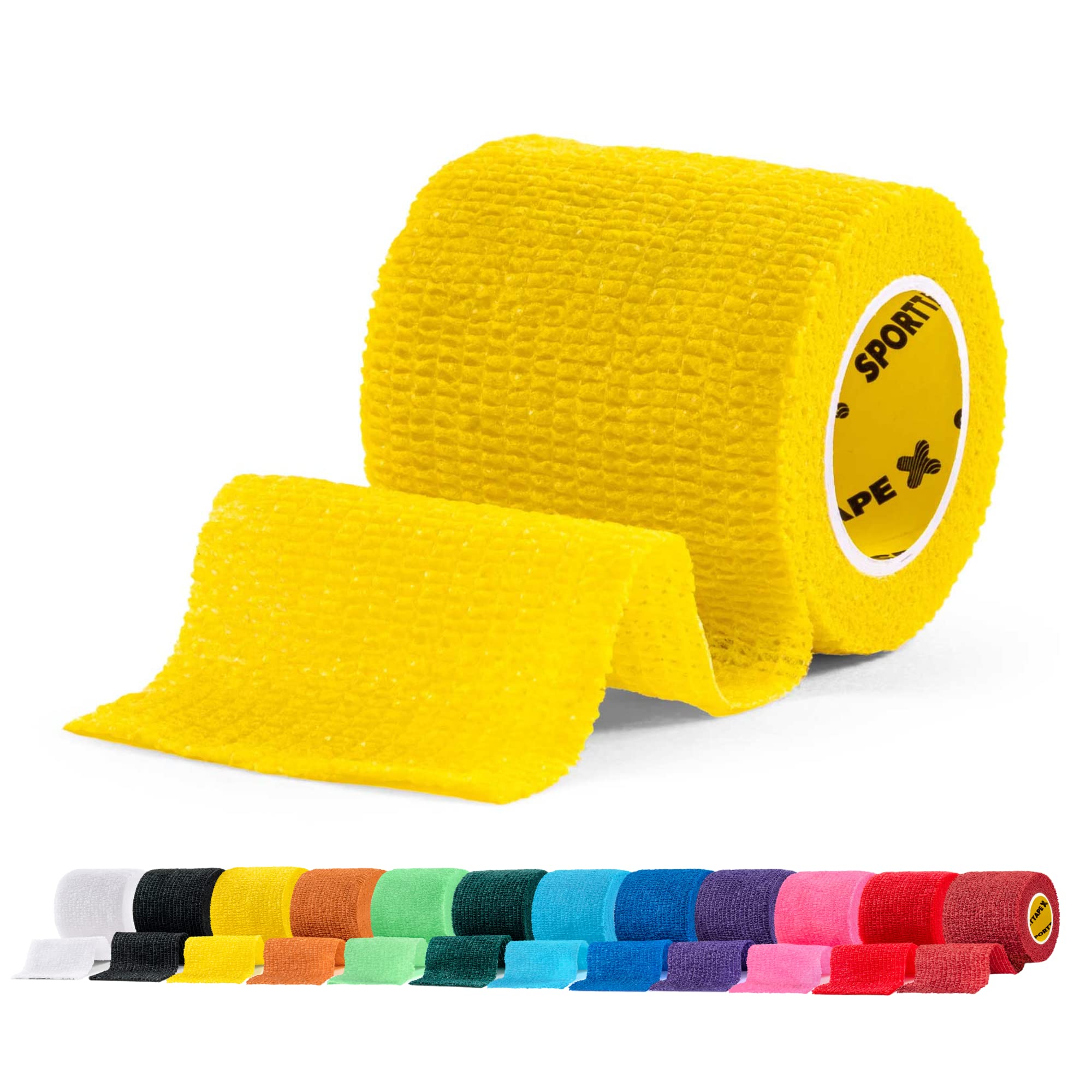 THUMB TAPE - 3.8cm x 4.5m, YELLOW