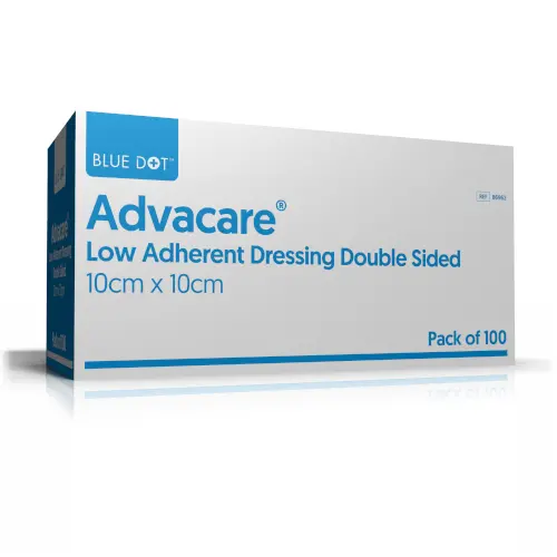 Advacare Low Adherent Dressing 10cm x 10cm, Box of 100