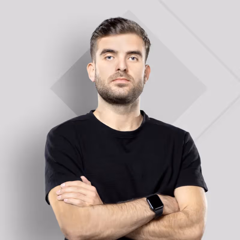 Photo of Andrey Petrov with crossed arms