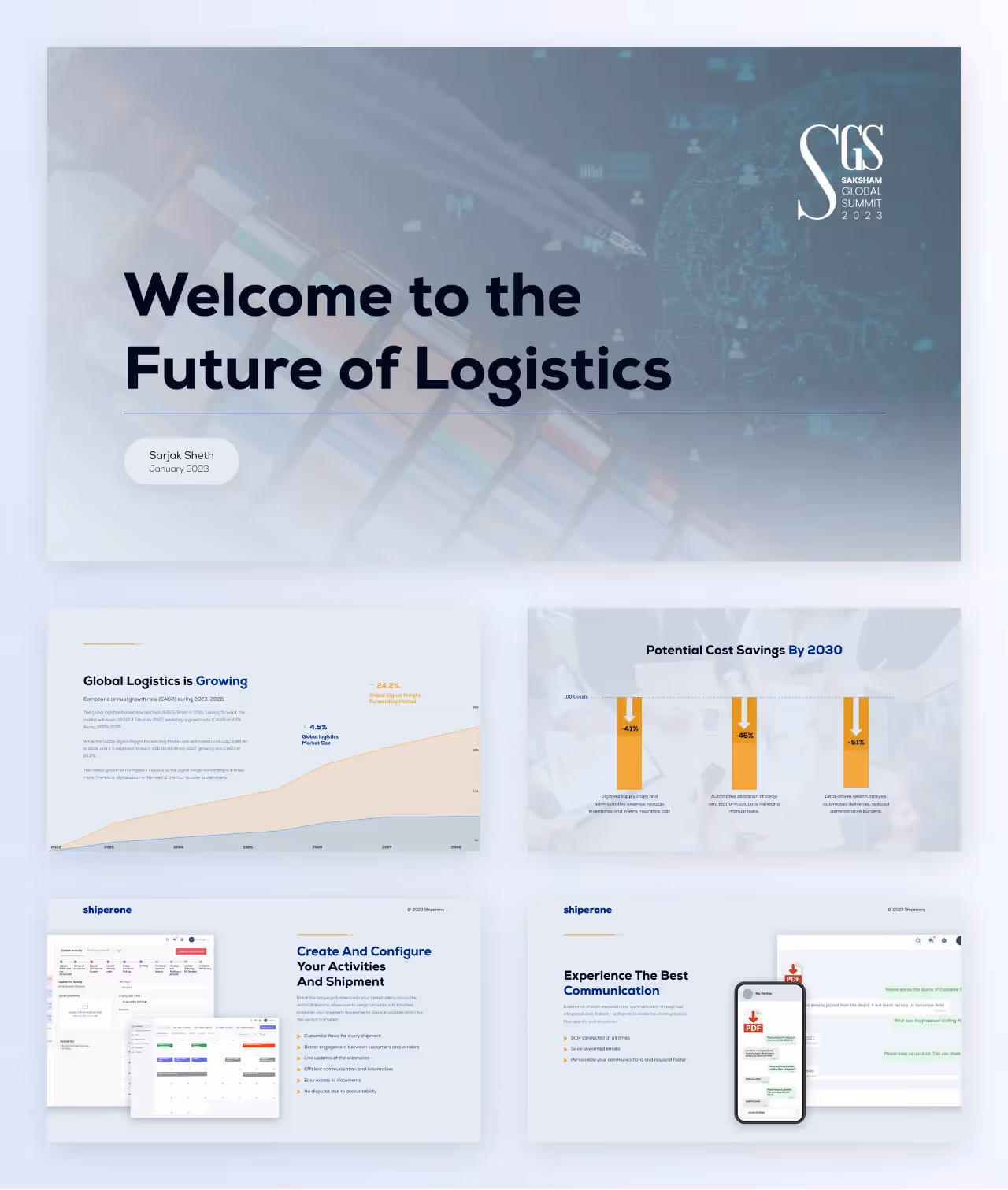 Shiperone pitch deck presentation