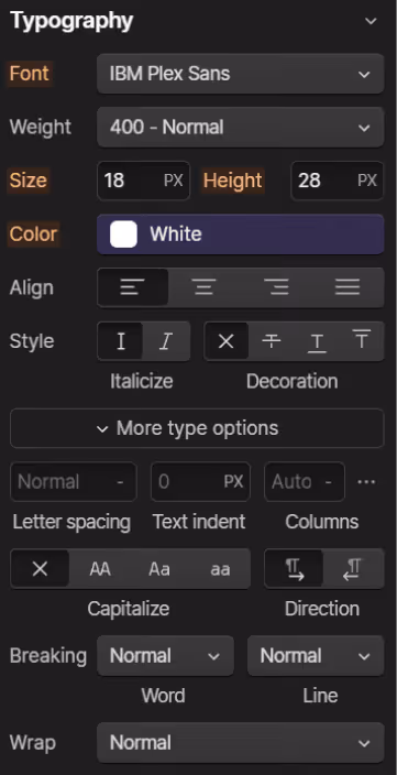 Webflow Fonts