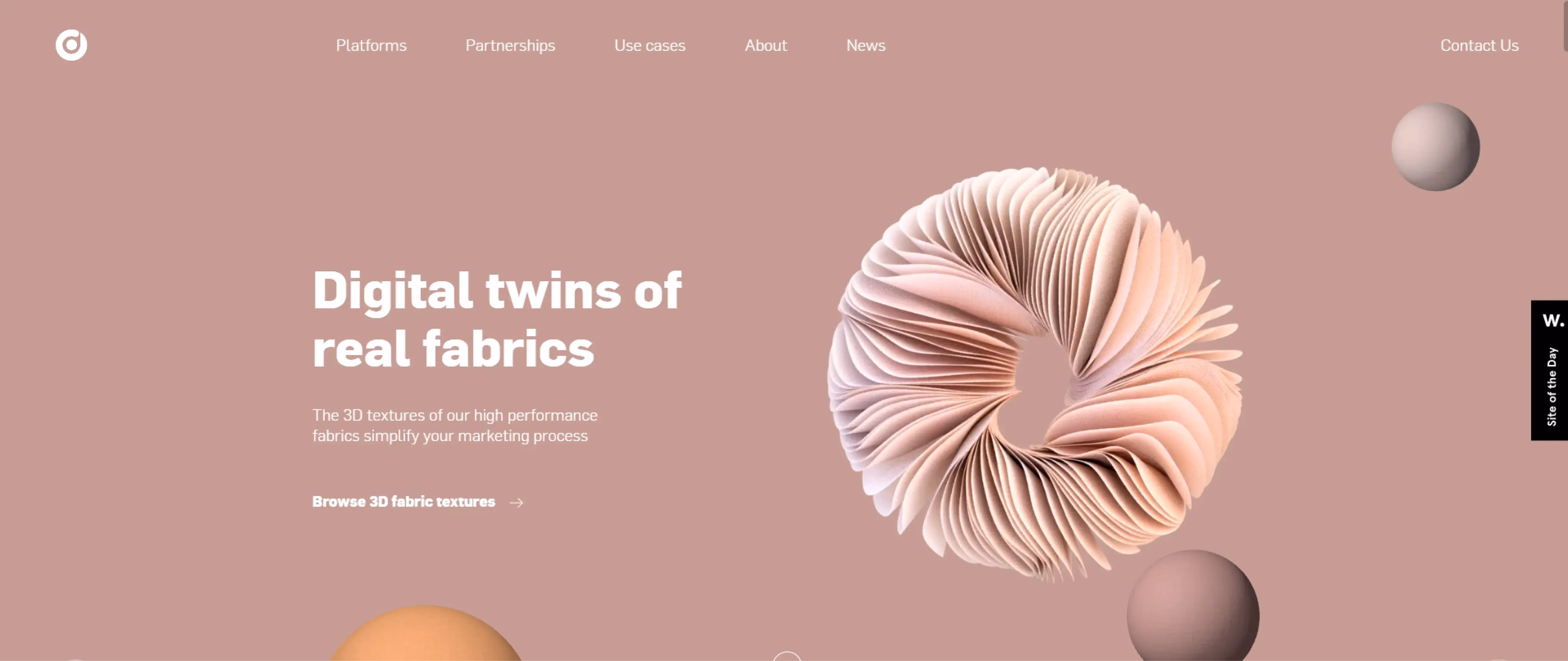 Screenshot of Twinbru's website