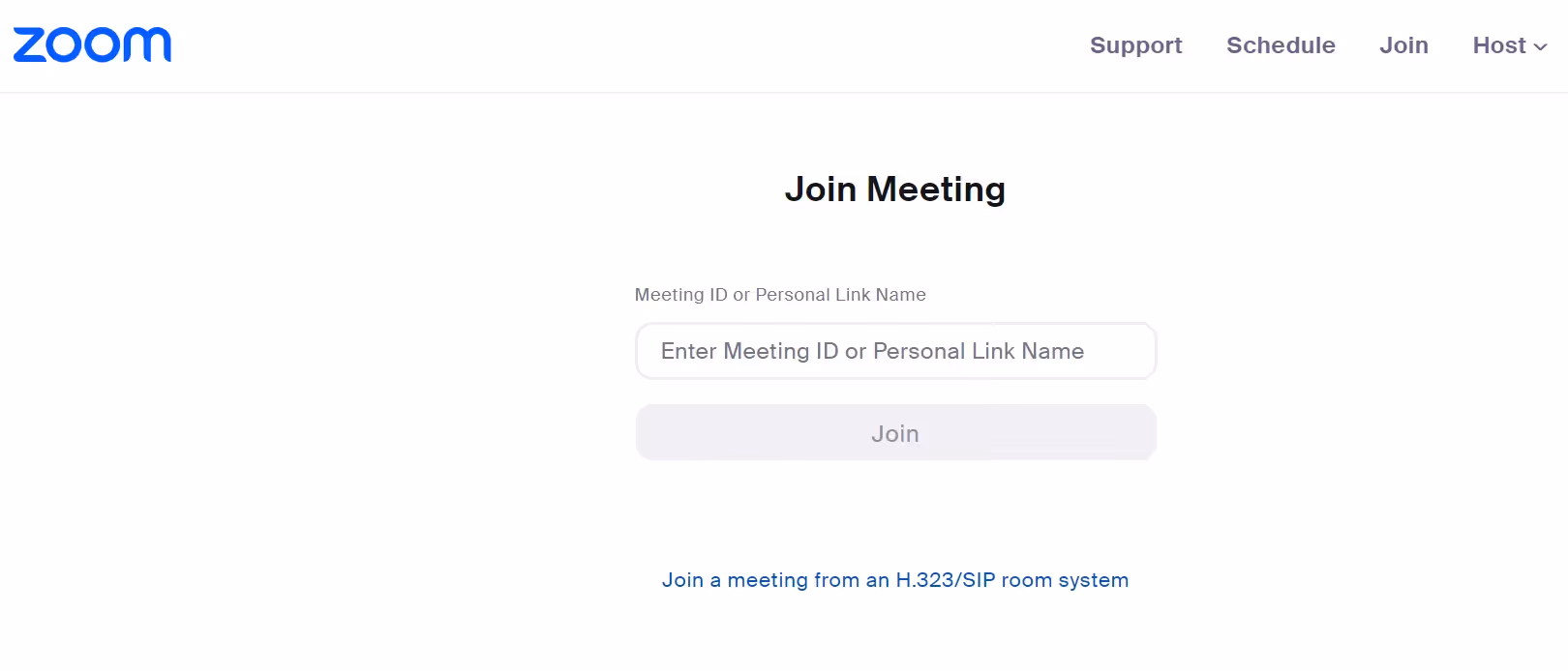 Zoom website screenshot