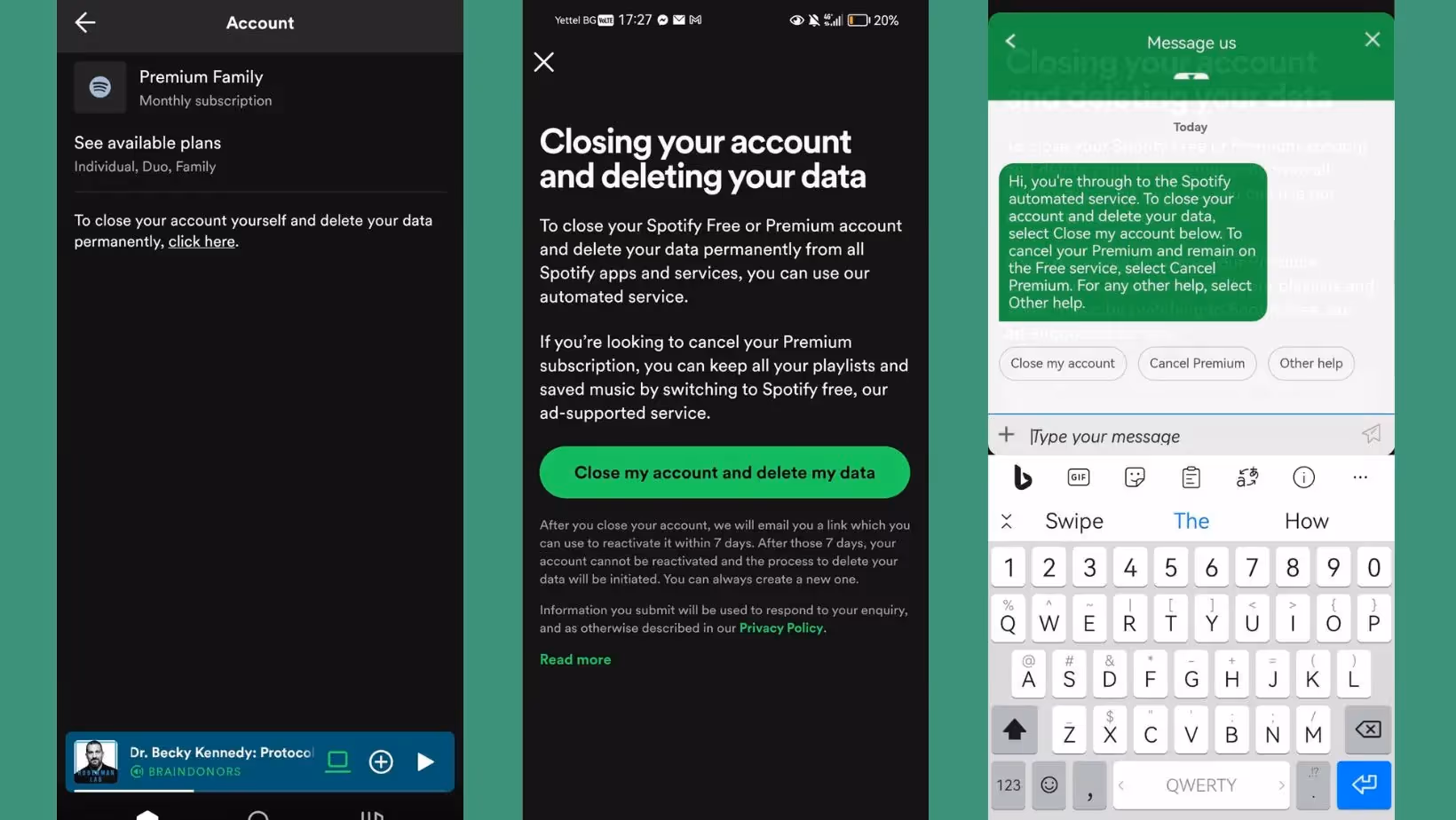 Spoify app screenshot