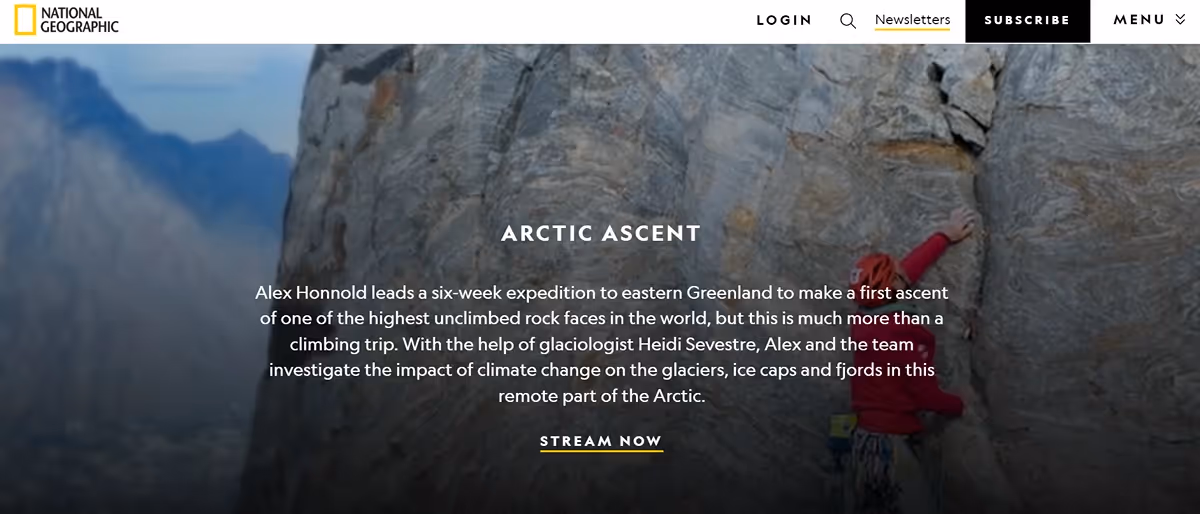 Natgeo website screenshot