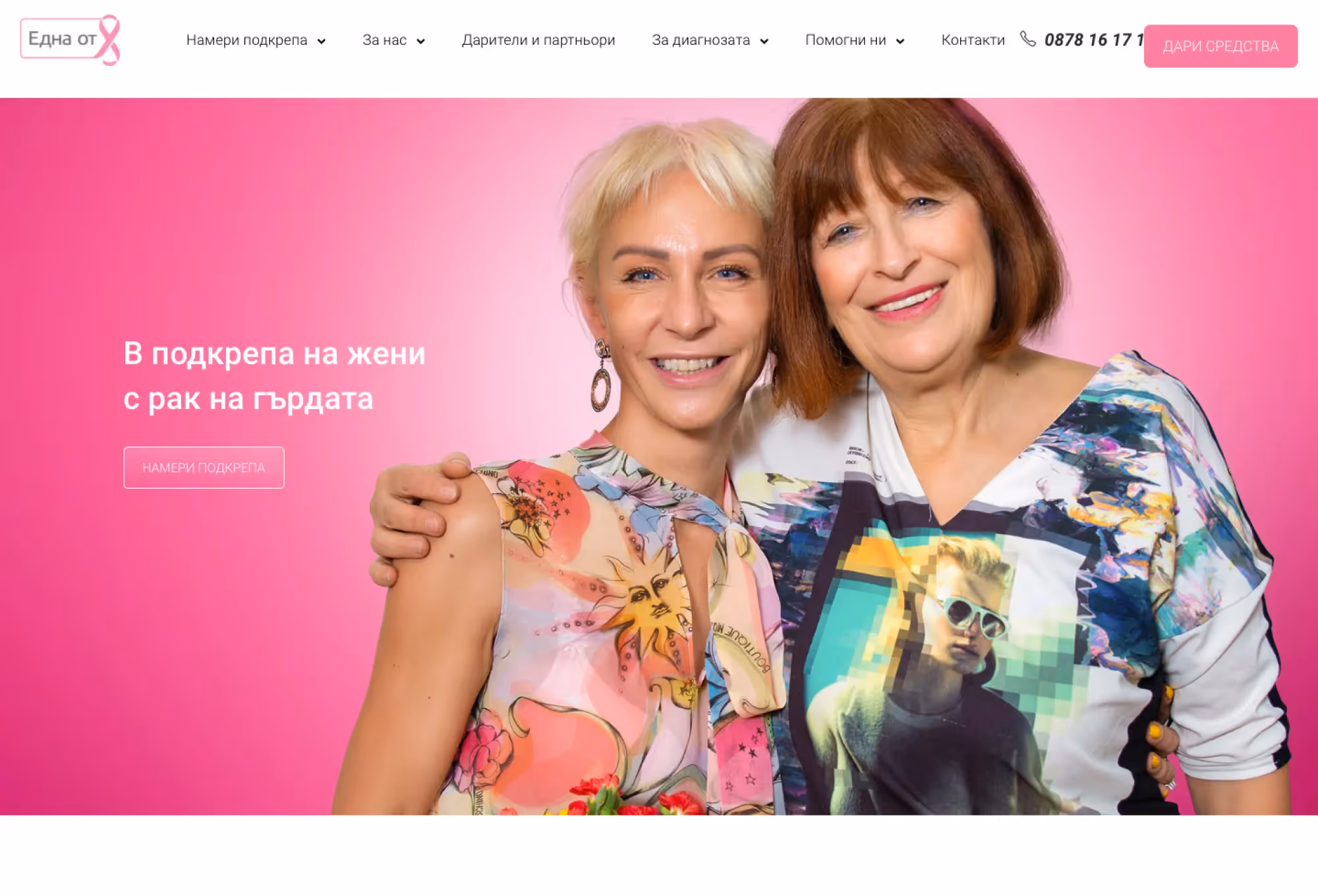 Image of the Website Before Redesign