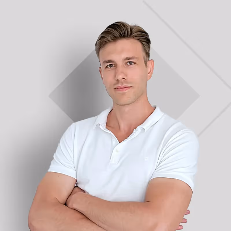 Photo of Vasil Stoev with crossed arms