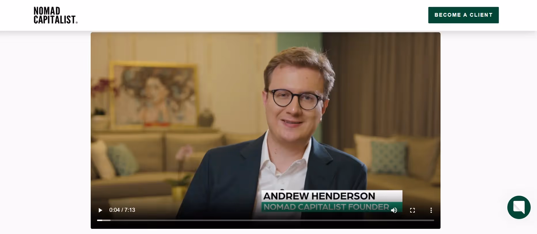 screenshot of nomad capitalist video