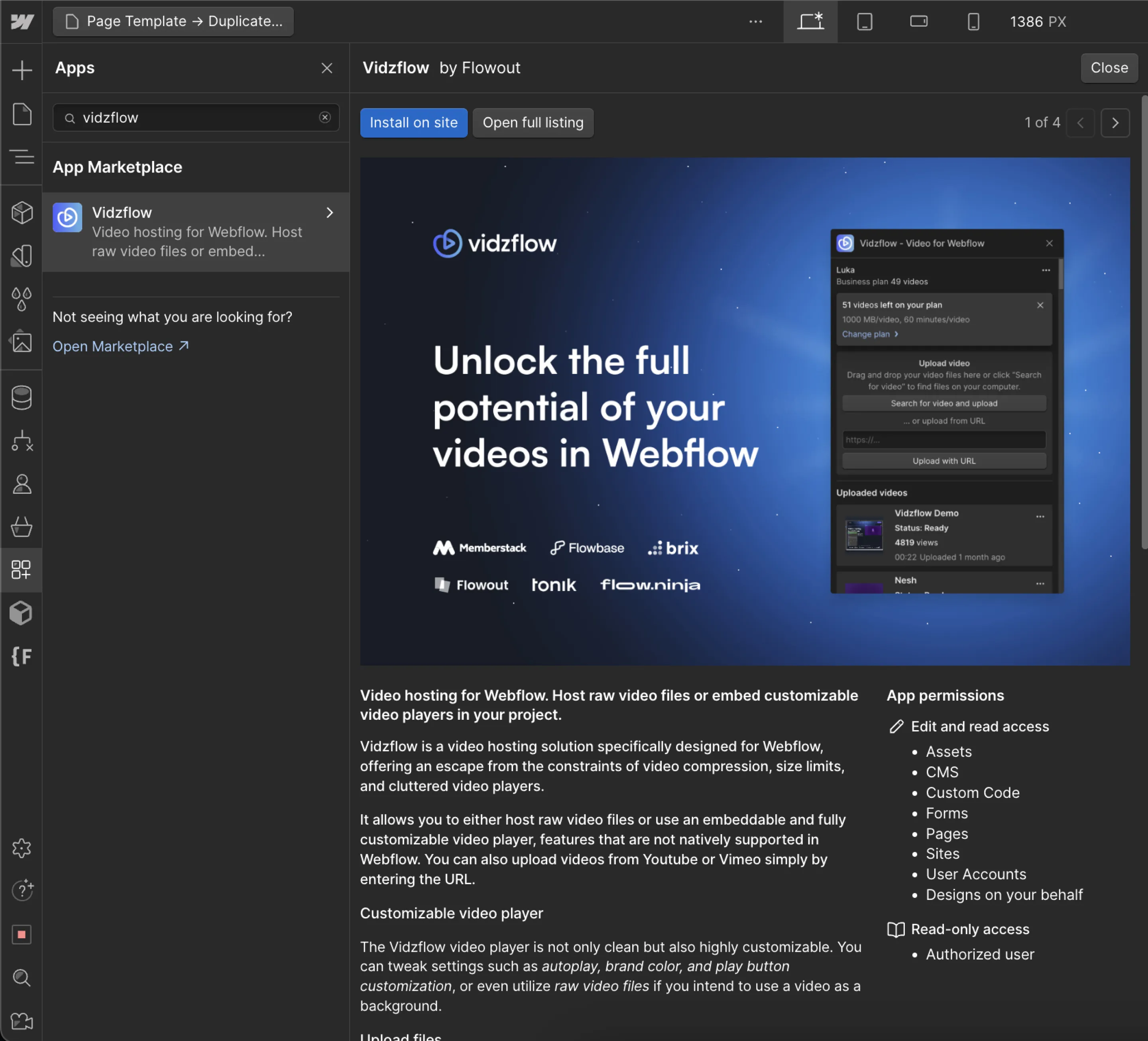 screenshot locate vidzflow