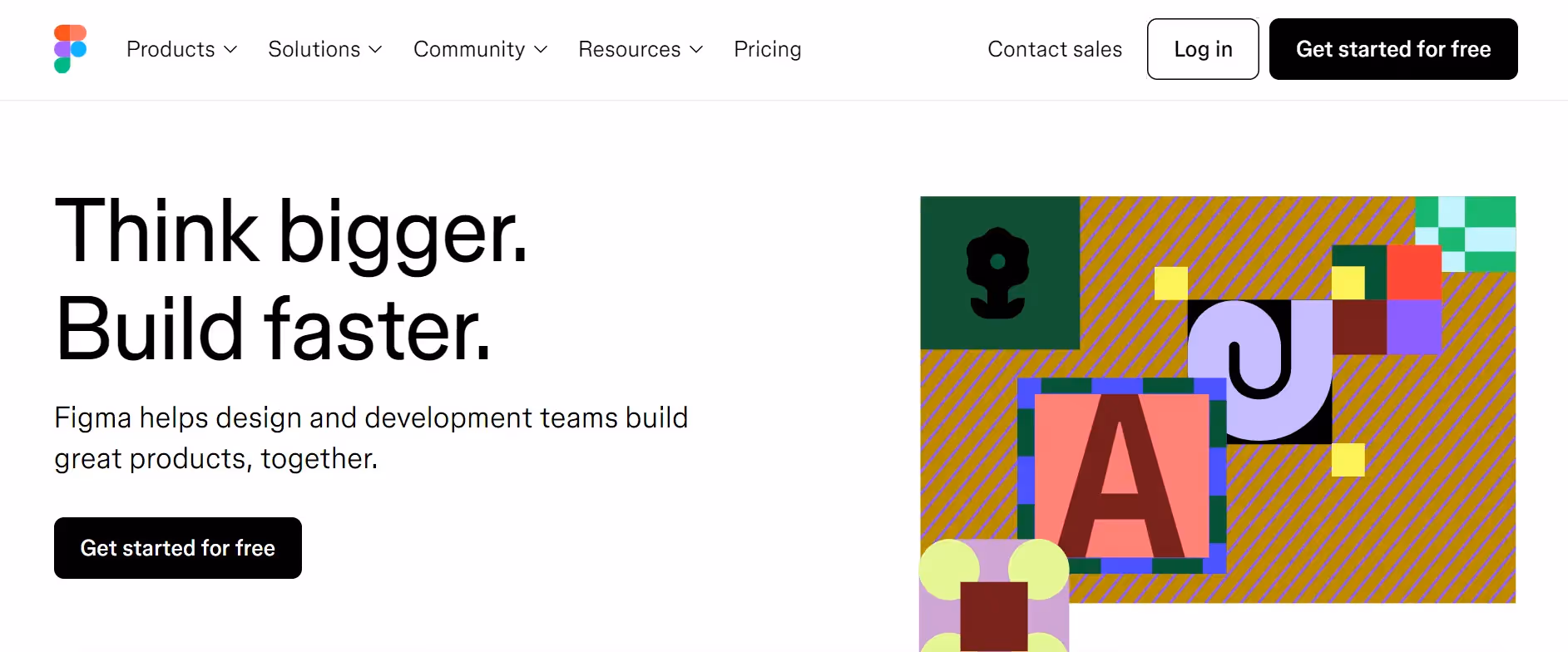 screenshot of Figma homepage