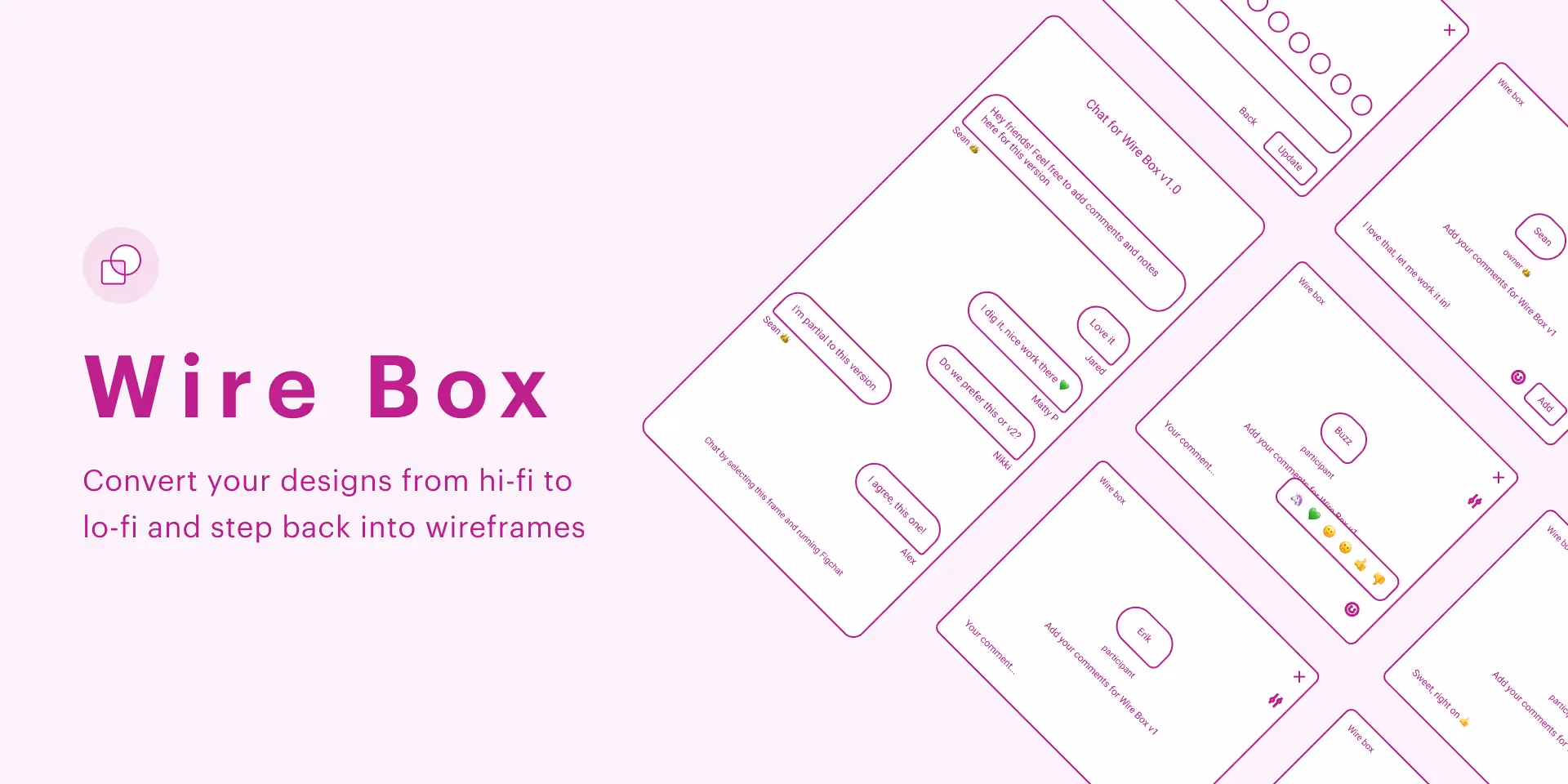screenshot of wire box