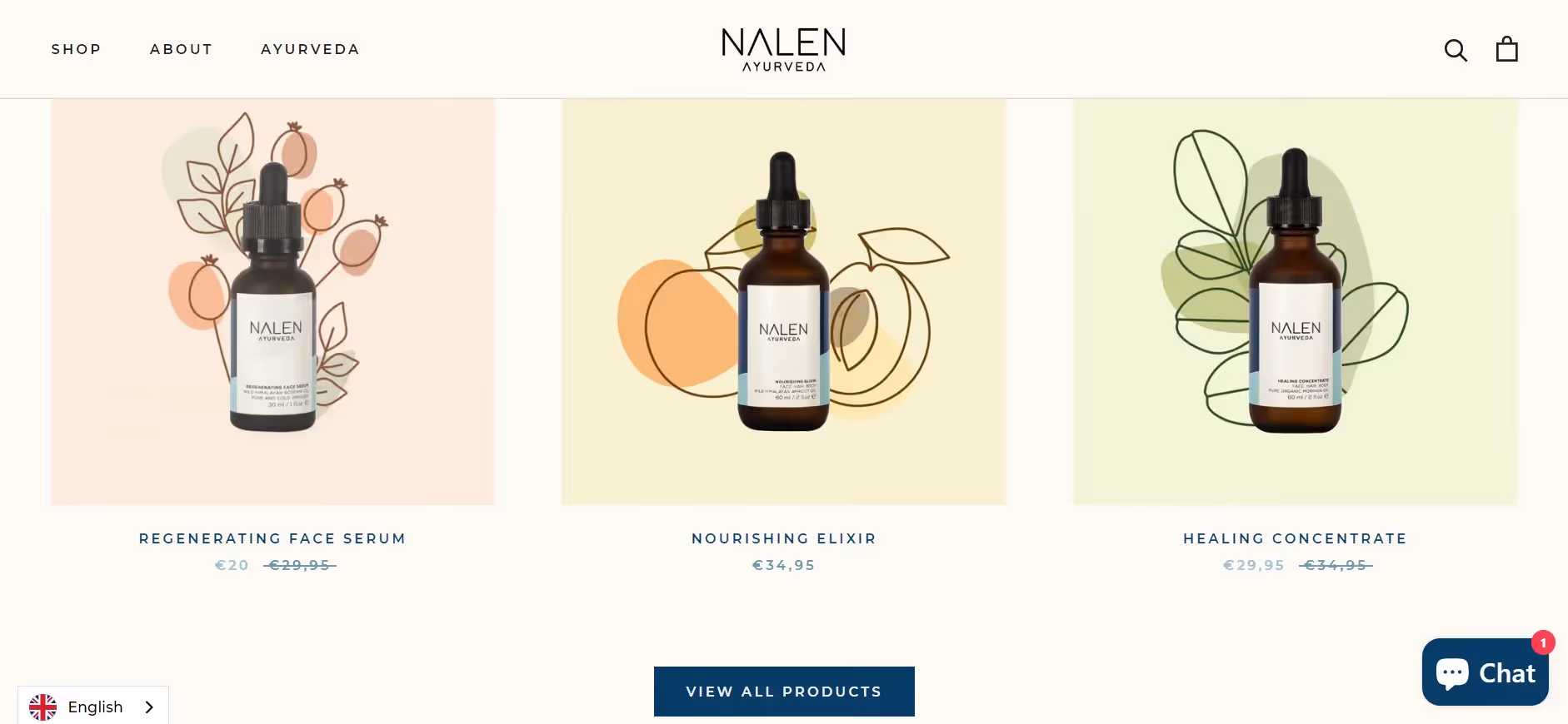 Nalen web design example