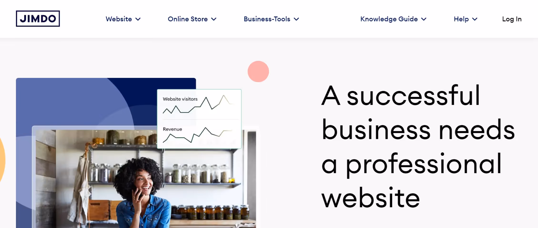 Jimdo website screenshot