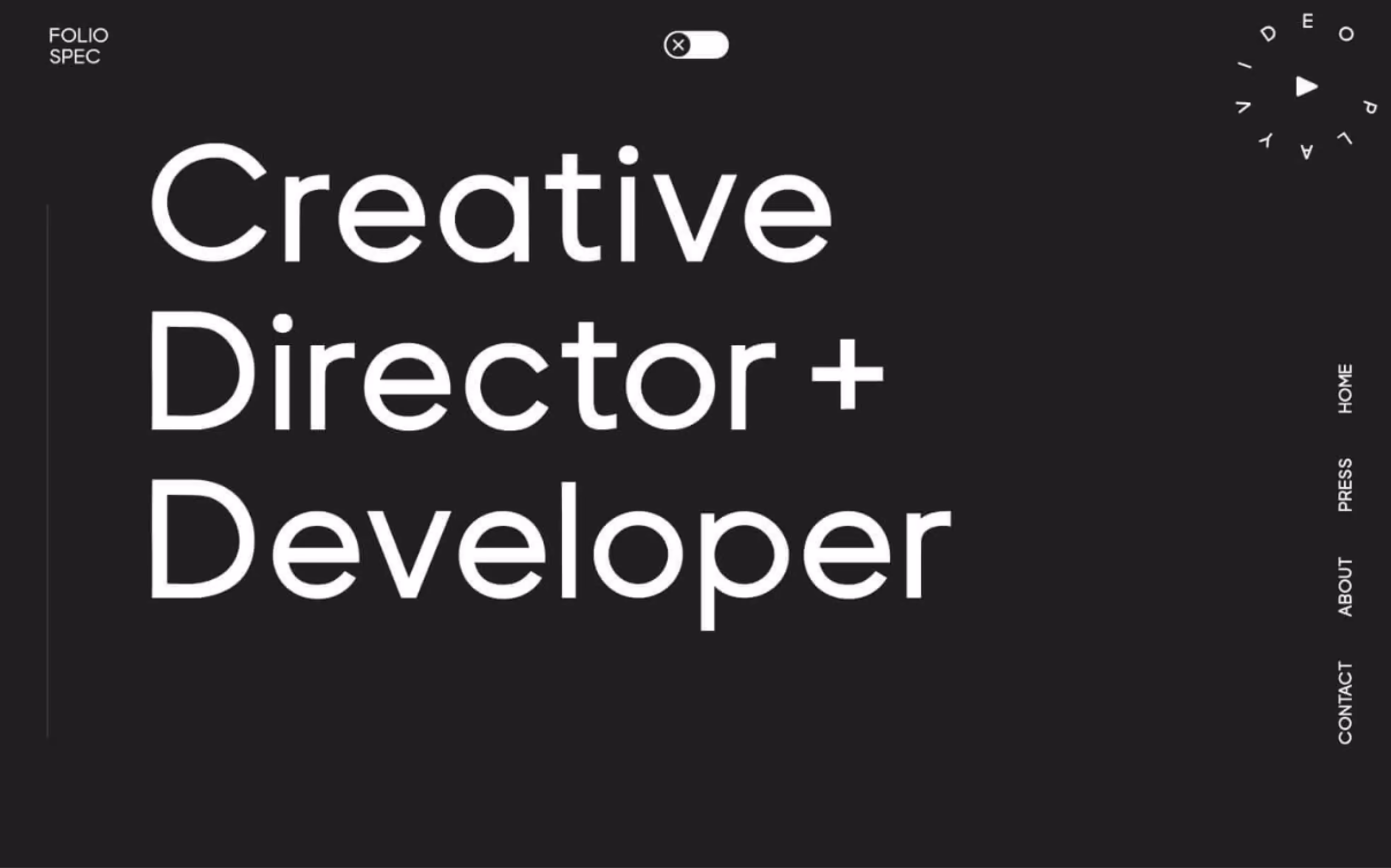 FolioSpec Webflow Template Screenshot