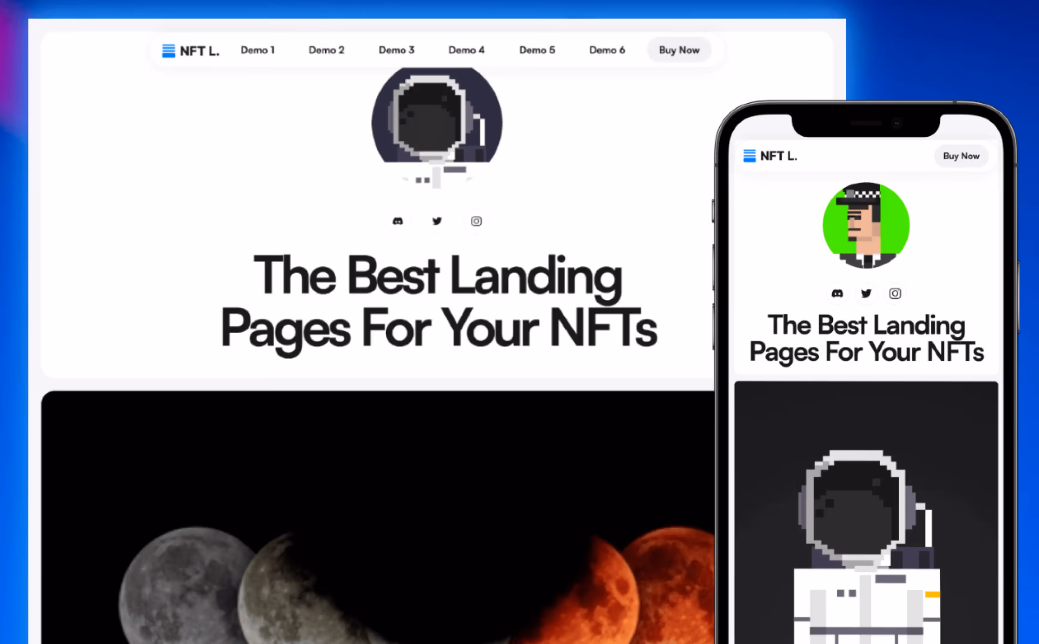NFT Landing Webflow Template screenshot