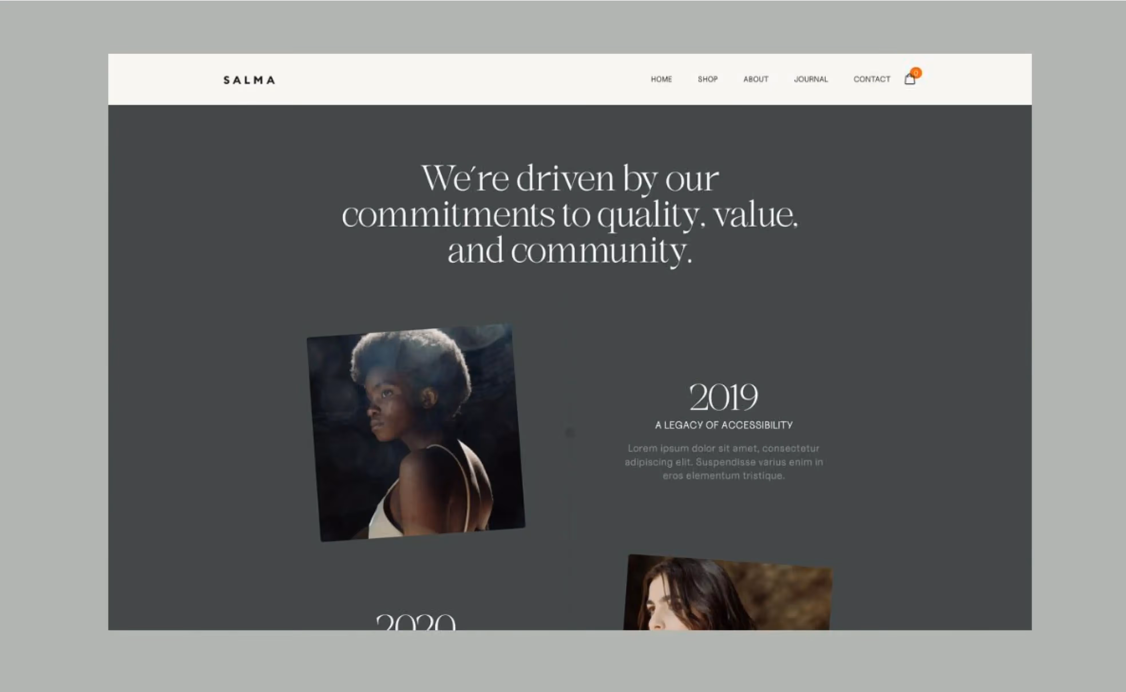 Salma Webflow Template Screenshot