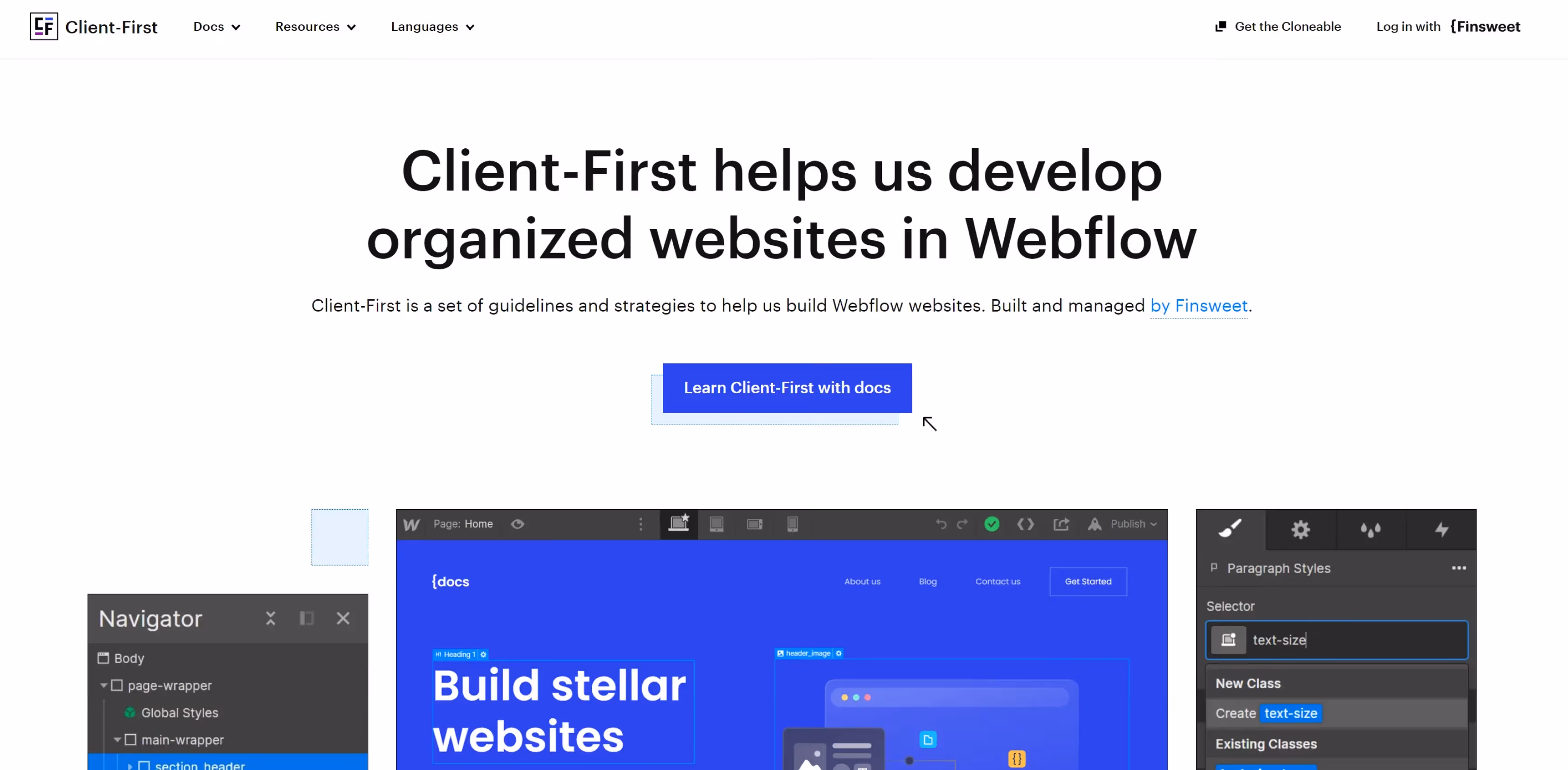 Client-First Webflow Template screenshot