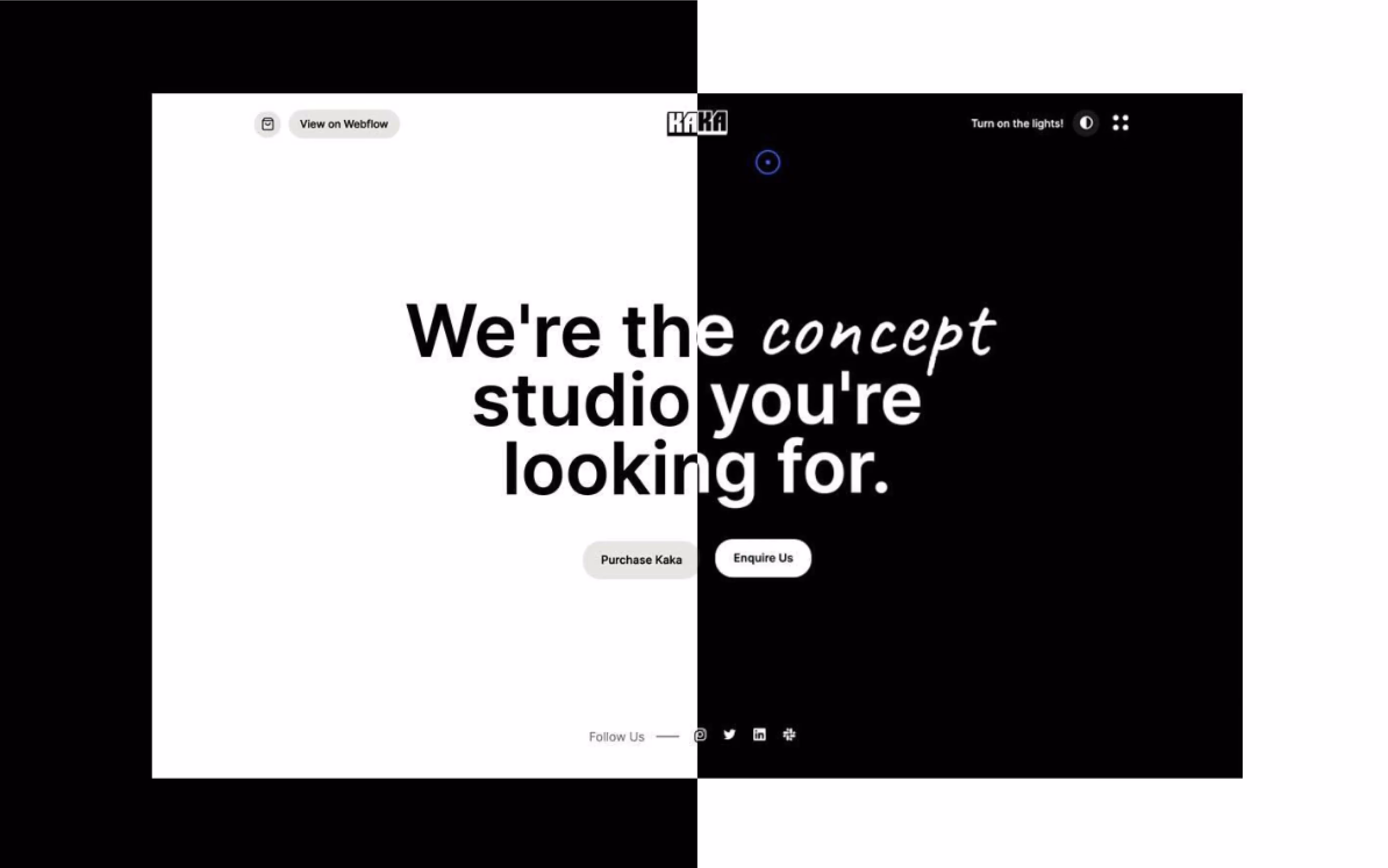 KaKa Webflow Template Screenshot