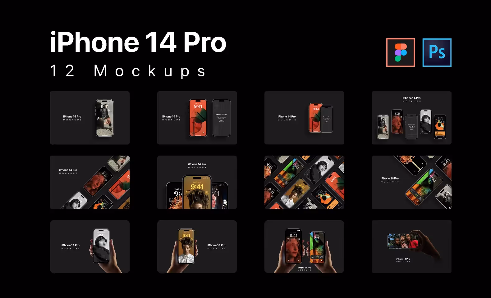 Figma webite template - iphone 14 pro