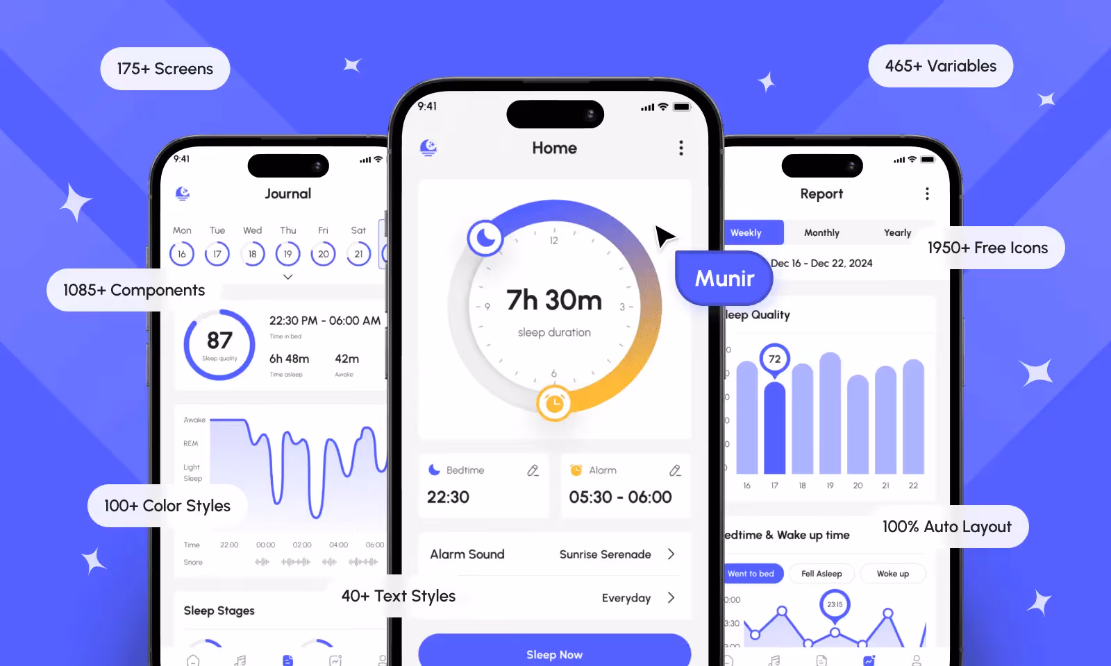 Figma website temlate - Sleepify
