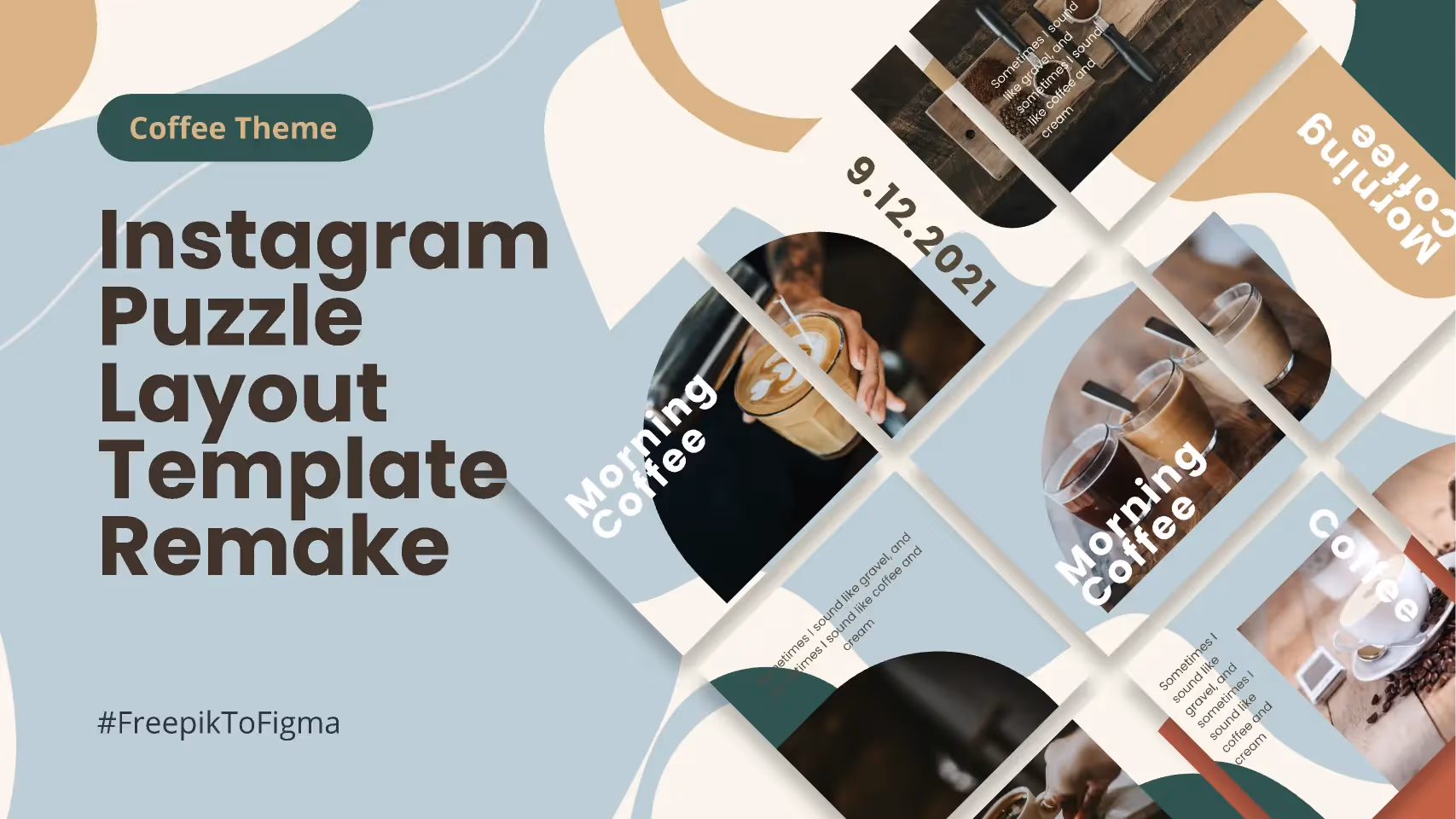 Figma website template - coffee theme