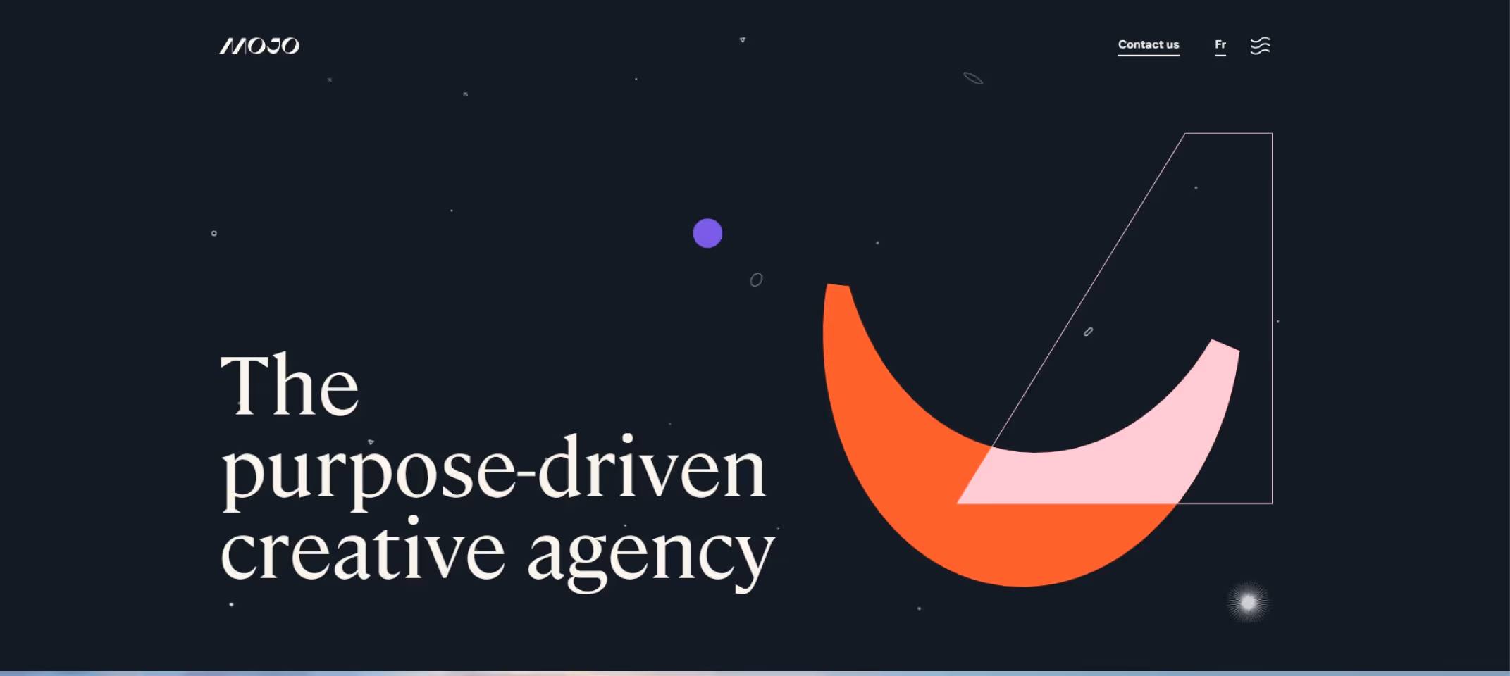 Screenshot of Mojo Advertising Agency
