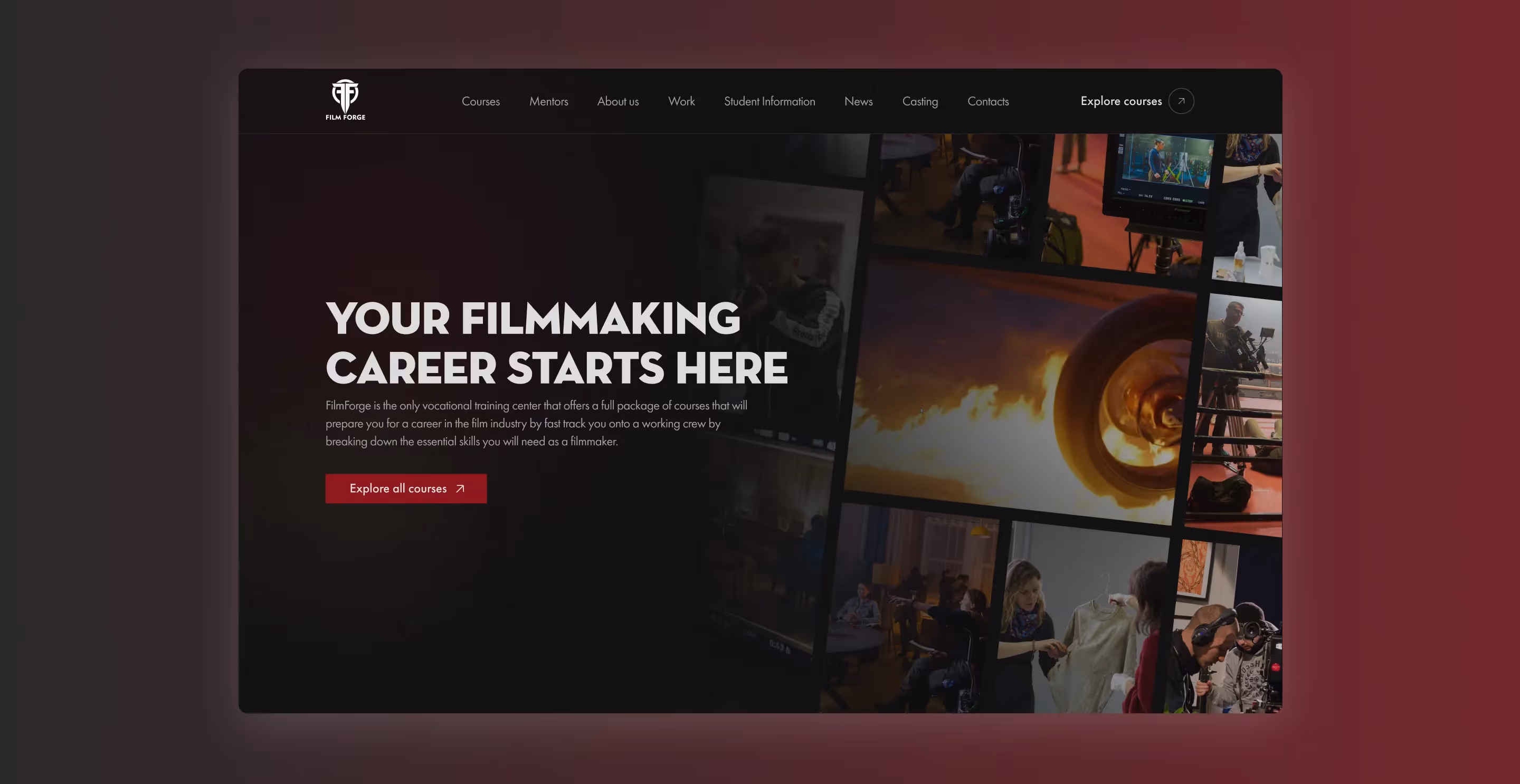 FilmForge's hero screenshot
