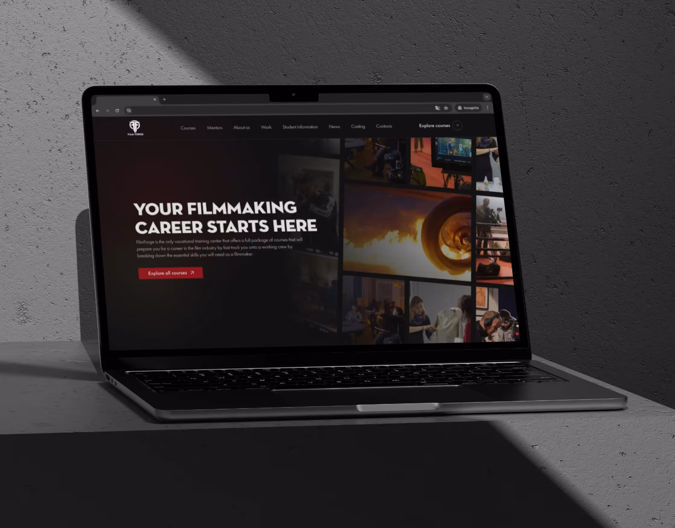 FilmForge's hero screenshot