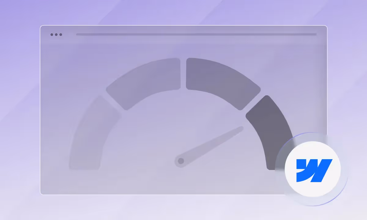 webflow page speed