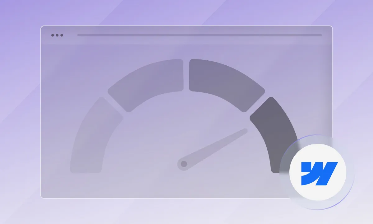 webflow page speed