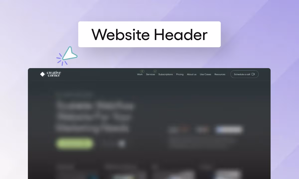 how to make a good website header