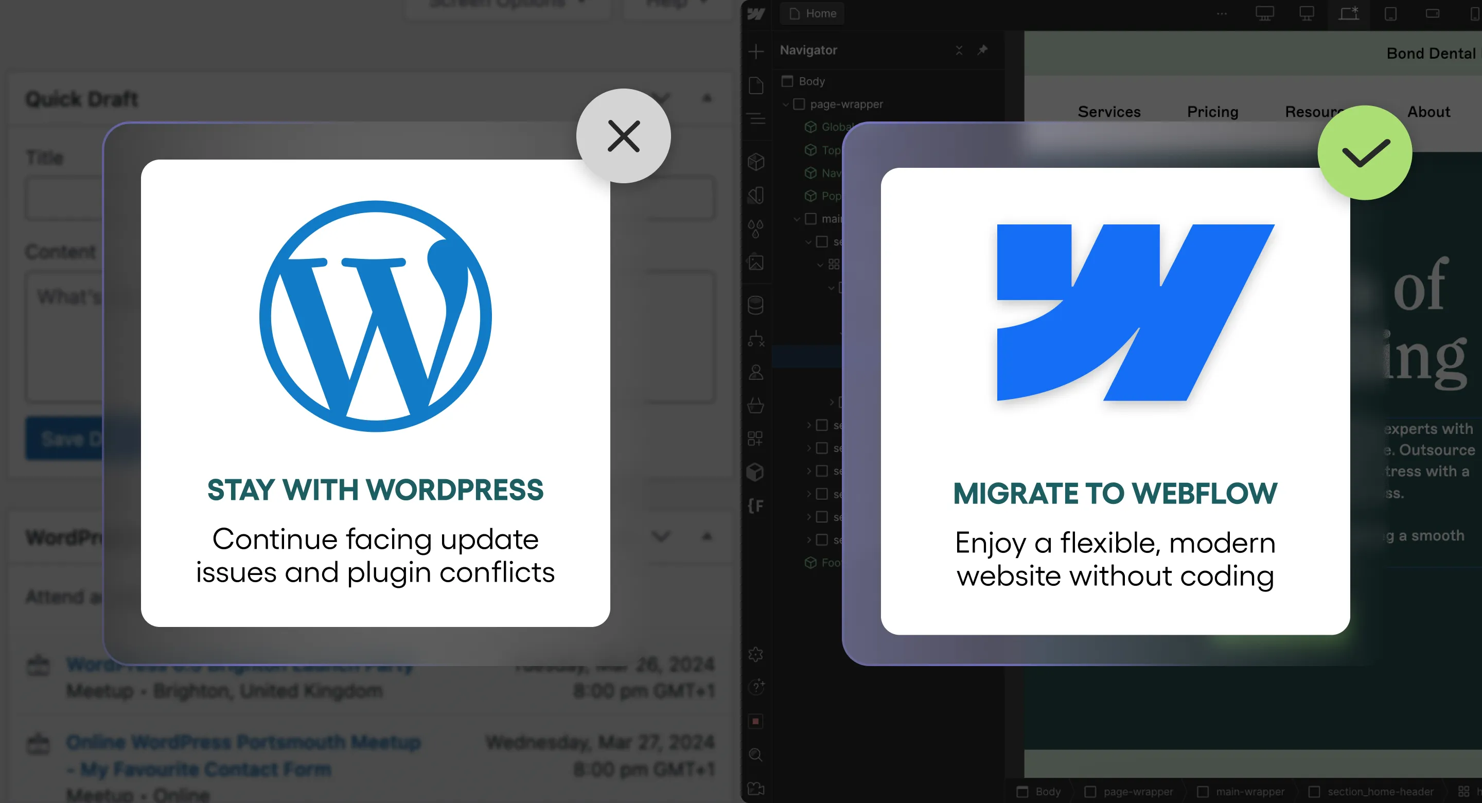 Webflof vs wordpress why migrate?