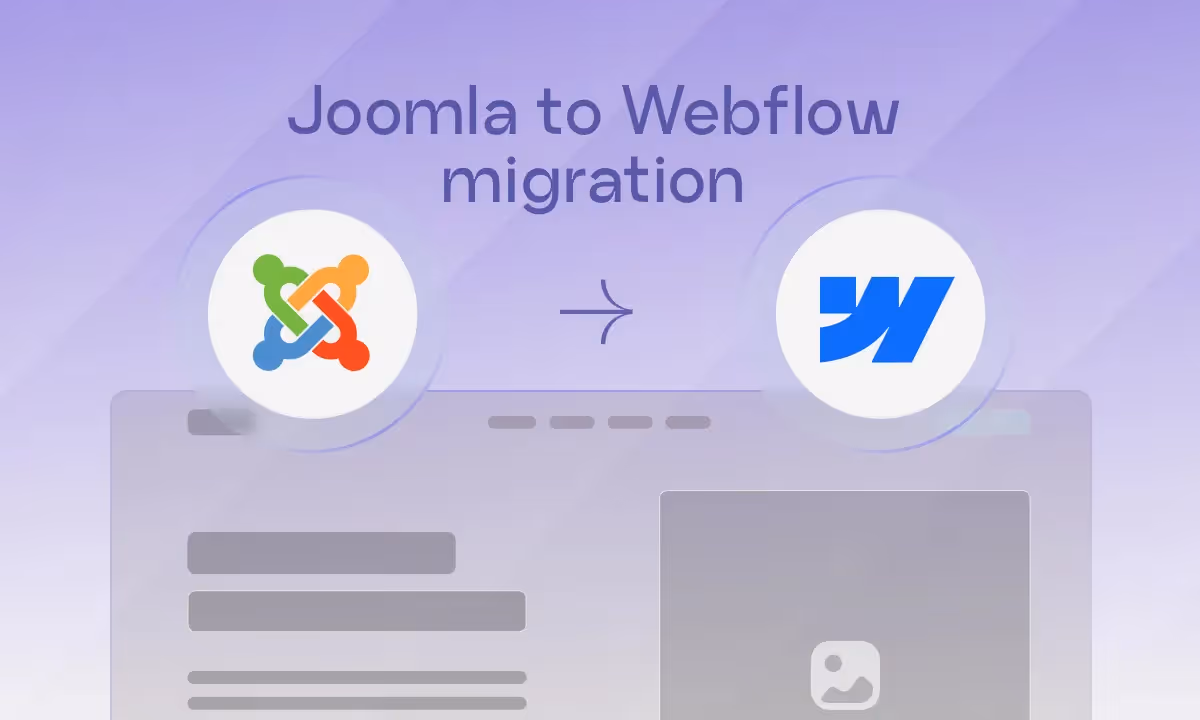Joomla to Webflow migration