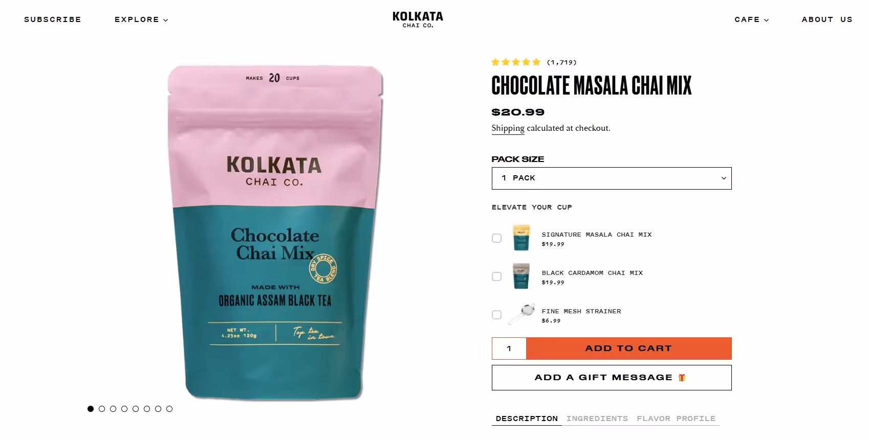 Best e commerce examples - Kolkata Chai Ko.