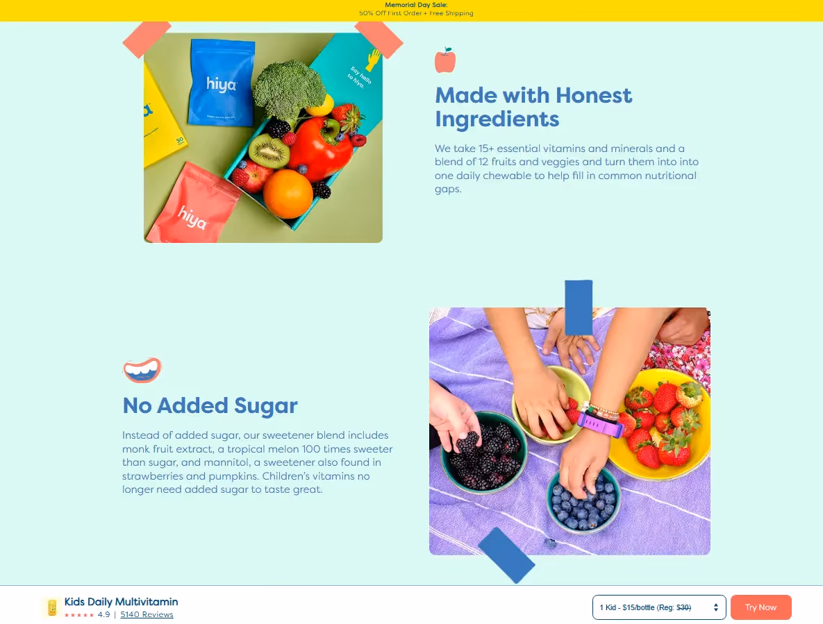 best product page examples  - Hiya